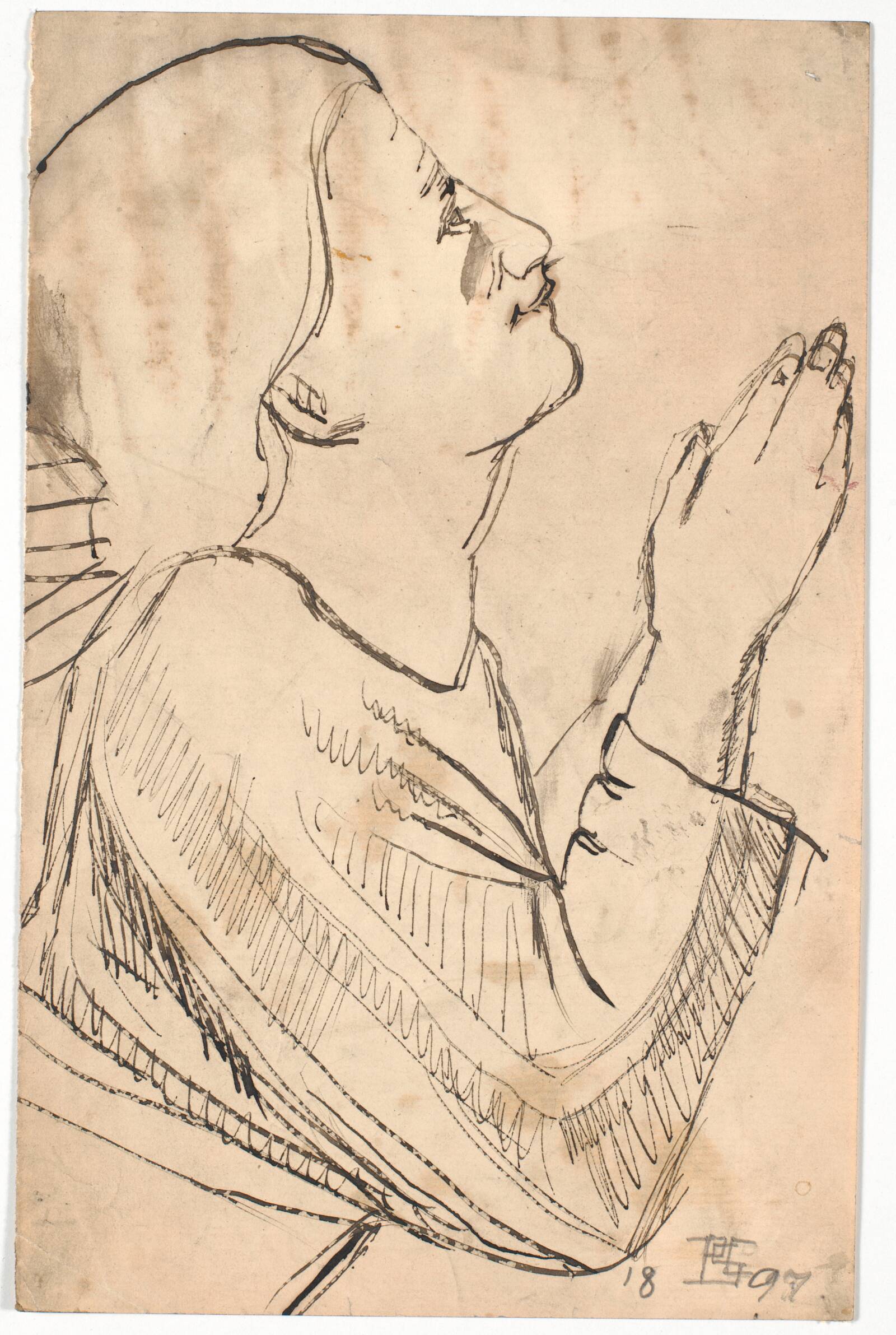 Bedende engel, Poul S. Christiansen, 1897