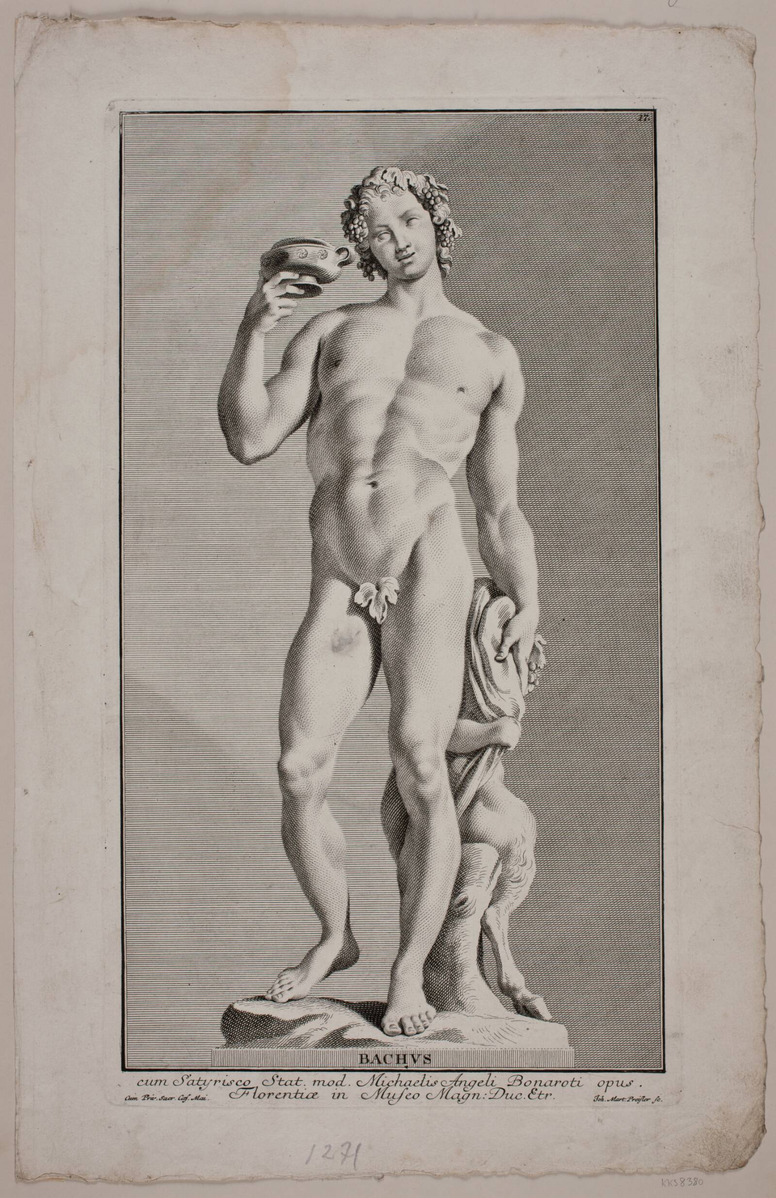 "Bachus", J.M. Preisler, 1715-1794