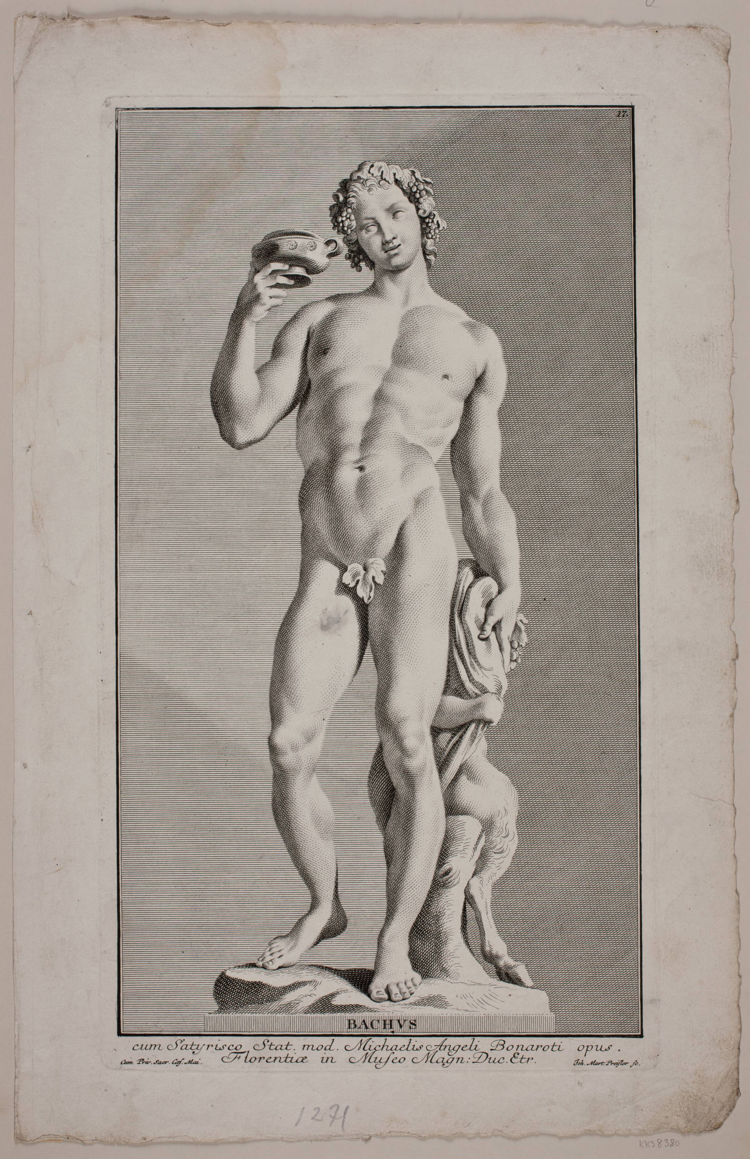 "Bachus", J.M. Preisler, 1715-1794