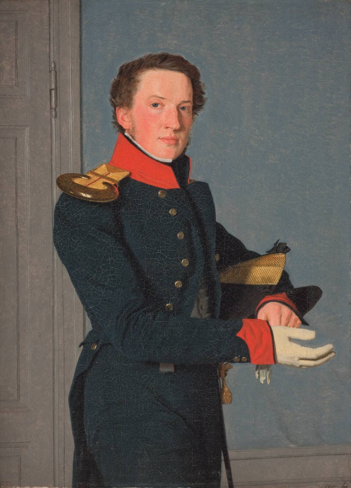 Portrait of the Naval Lieutenant D. Christen Schifter Feilberg, by Christen Købke, 1832-1836