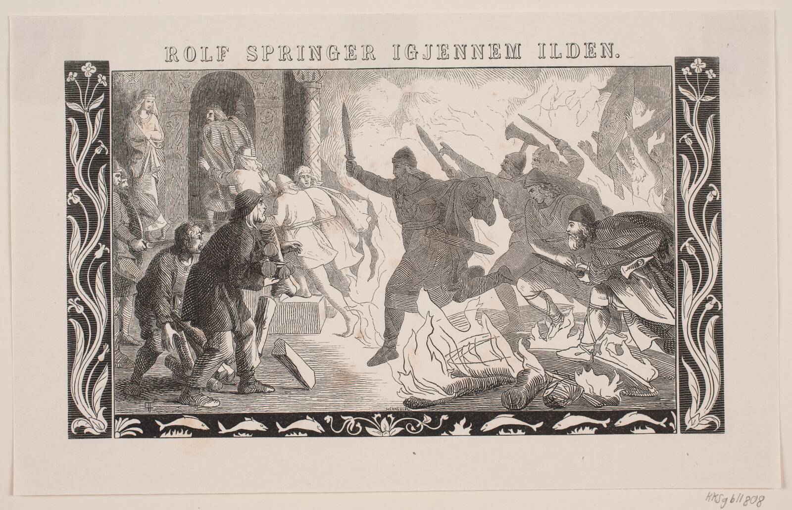 Rolf springer igennem ilden, H.C. Henneberg, 1852