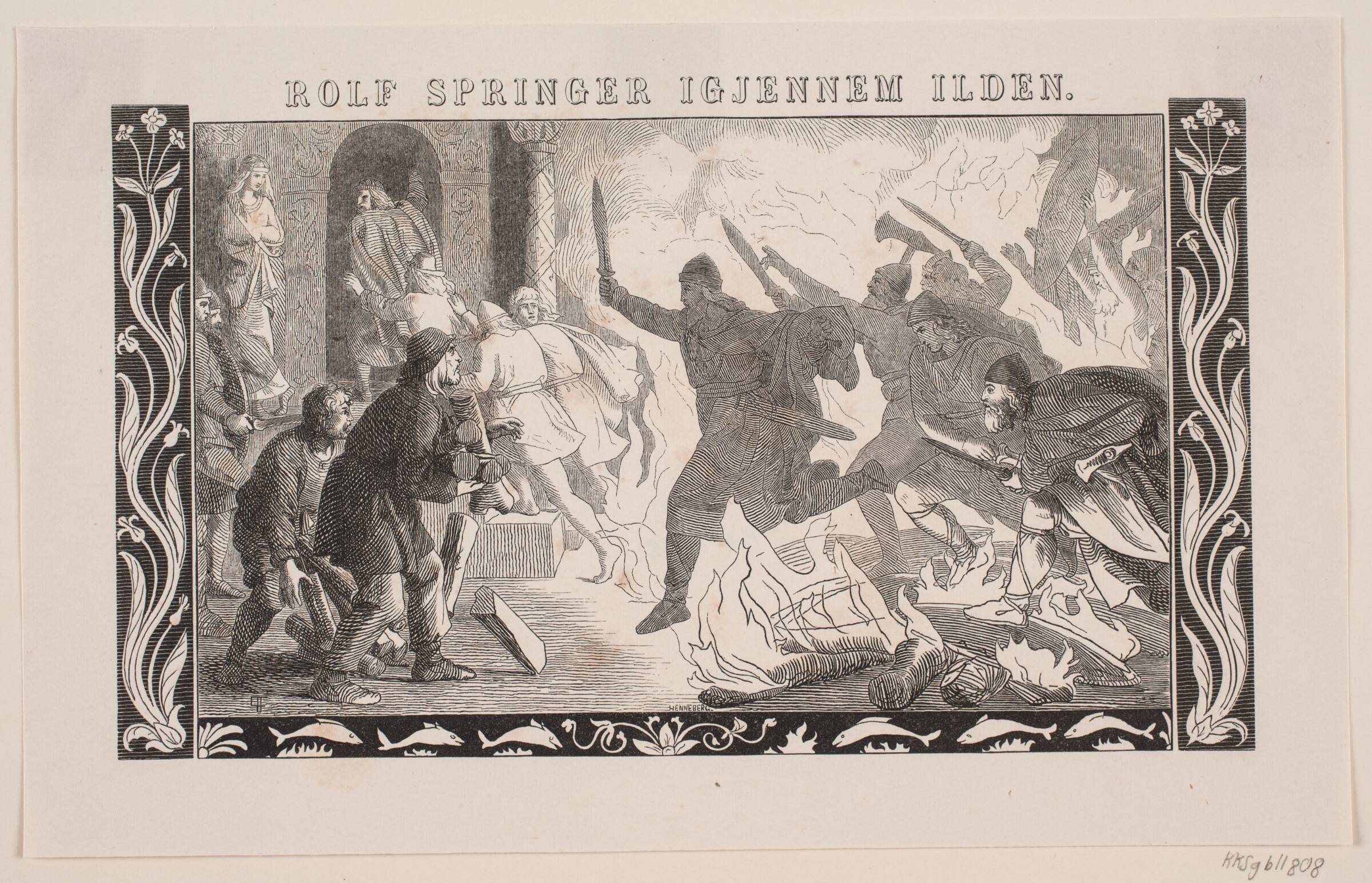 Rolf springer igennem ilden, H.C. Henneberg, 1852