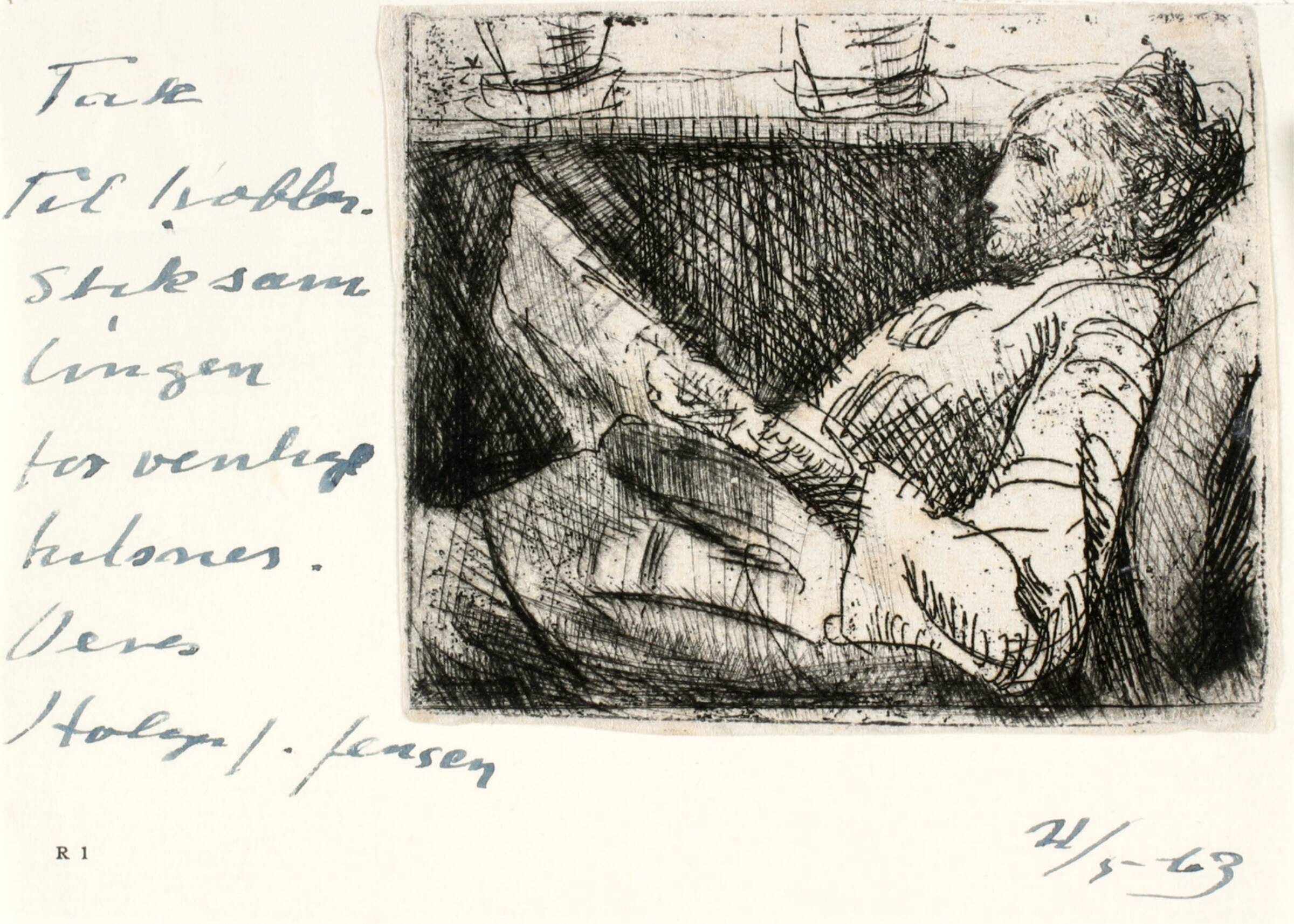 Portræt af kunstnerens mor, Holger J. Jensen, 1920-1923