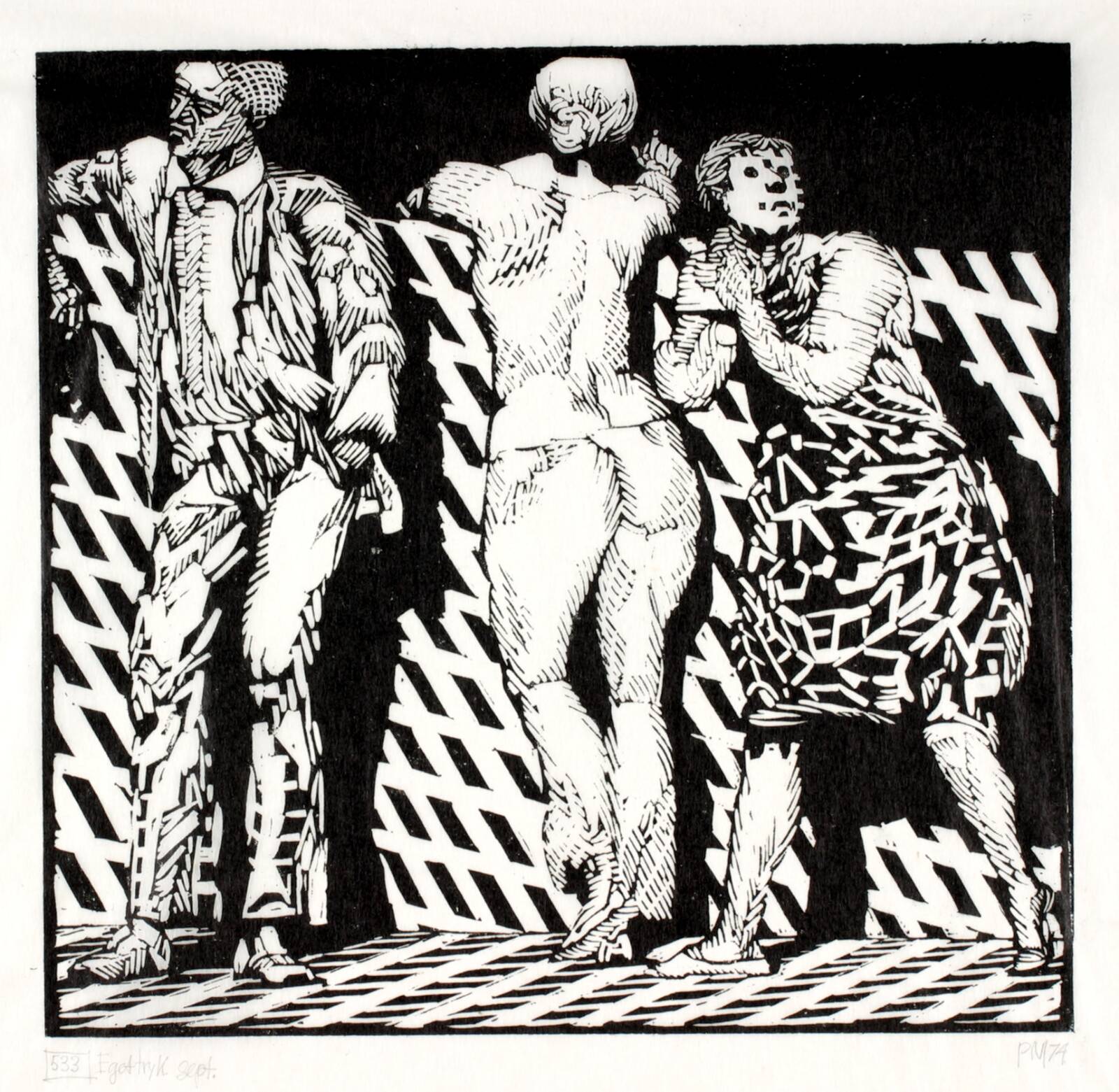 Orfeus og Eurydike III, Palle Nielsen, 1974