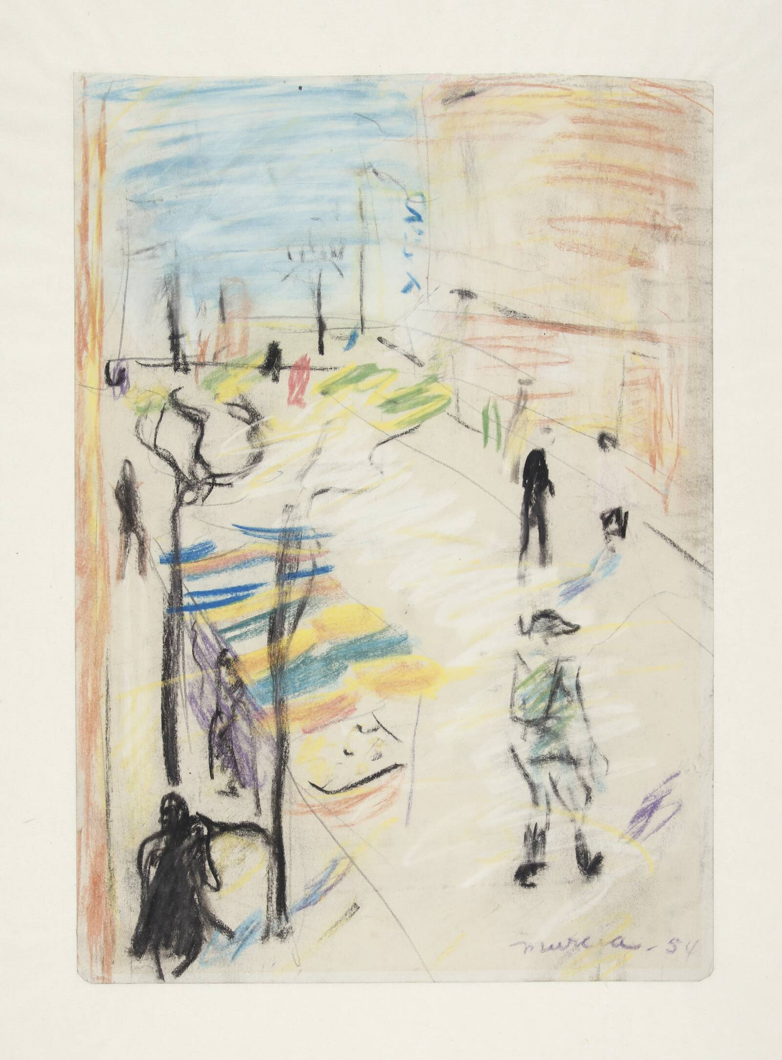 Gadebillede. Murcia, Kornbeck, Mette, 1954