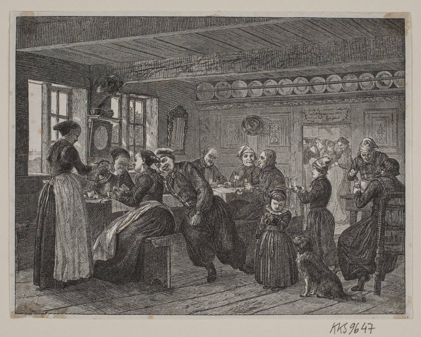 Gilde på Amager, H.C. Henneberg, 1855