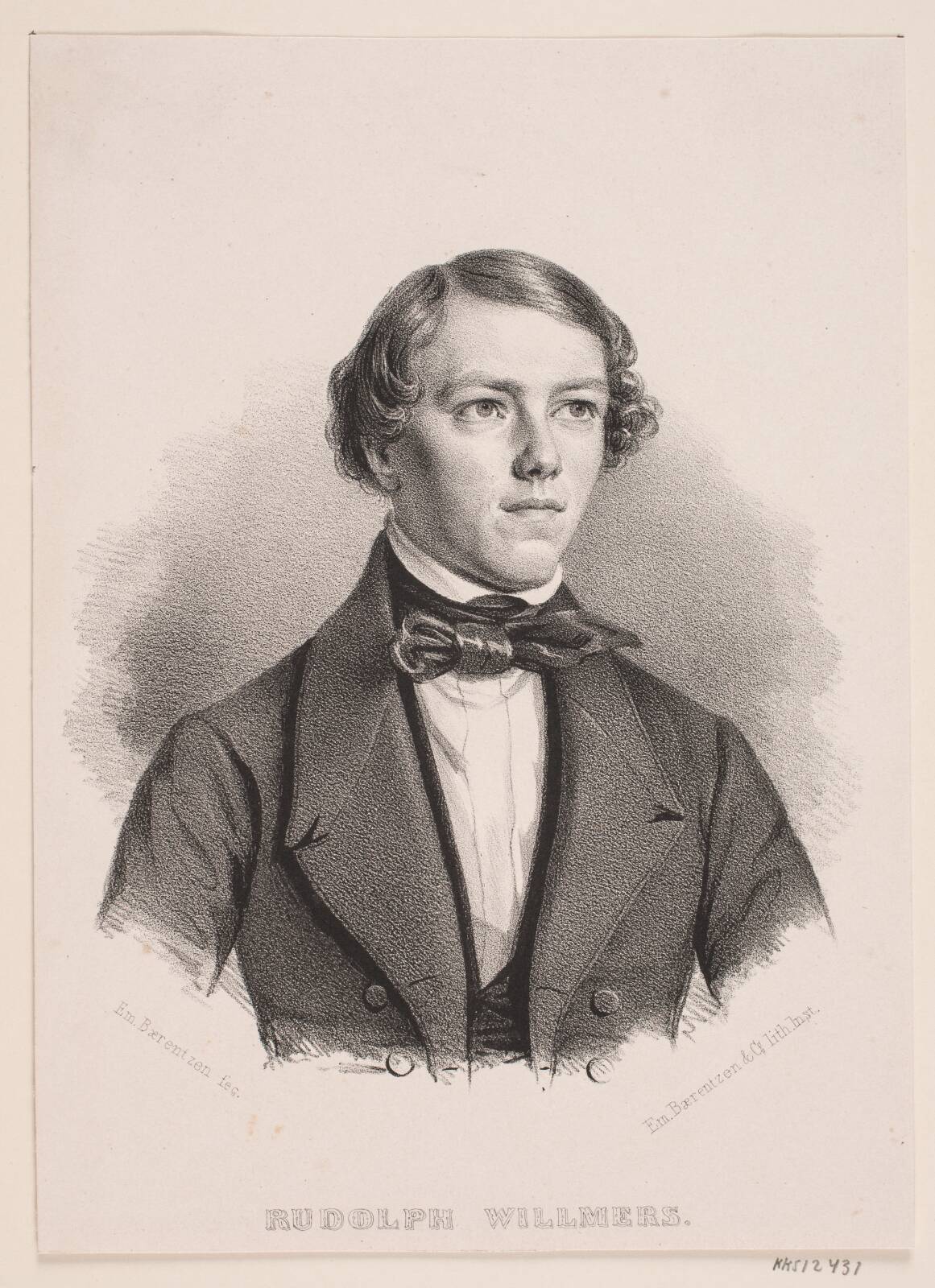 Rudolph Willmers, by Emil Ditlev Bærentzen, 1841