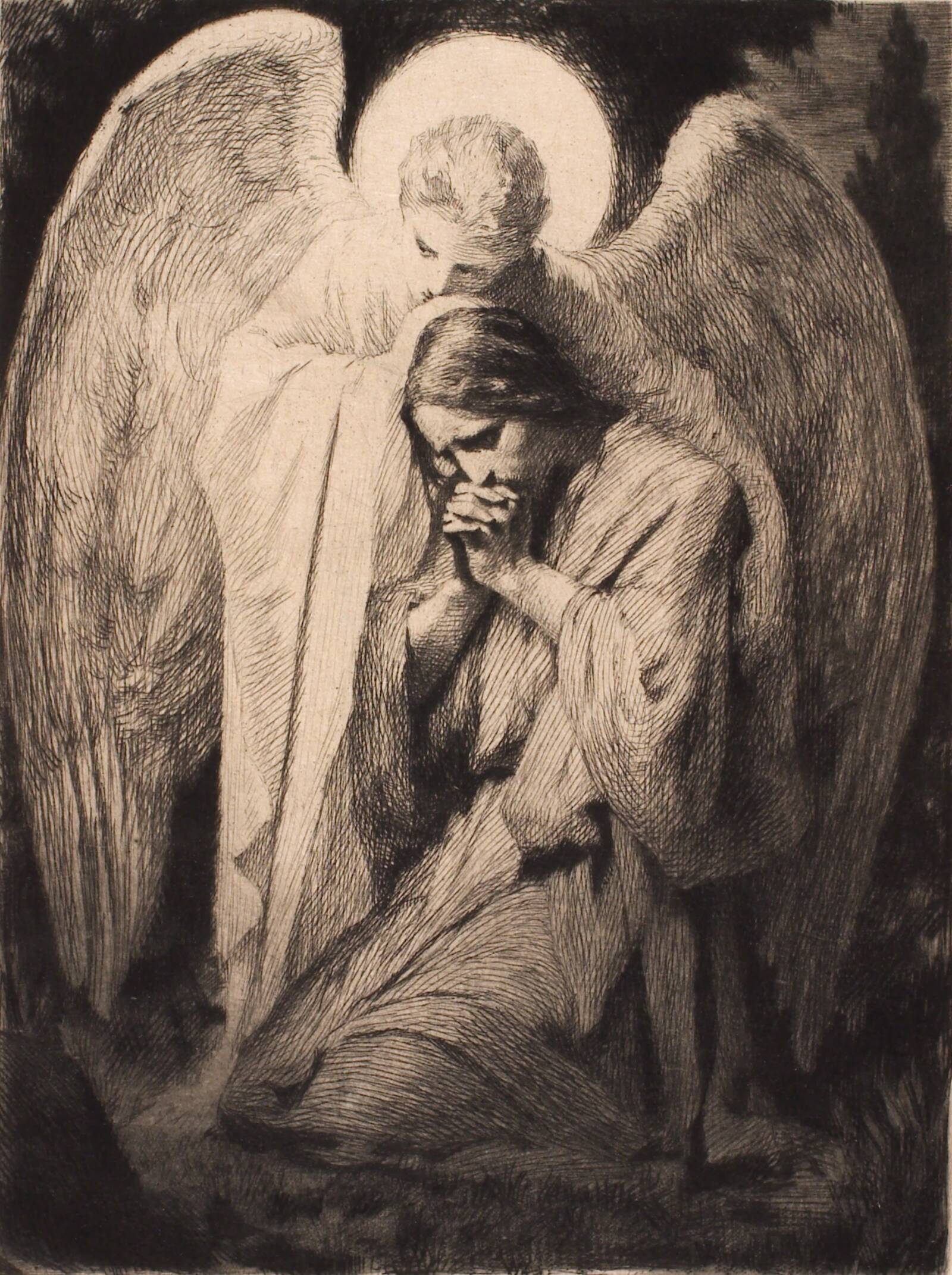 Kristus i Gethsemane, Frans Schwartz, 1901