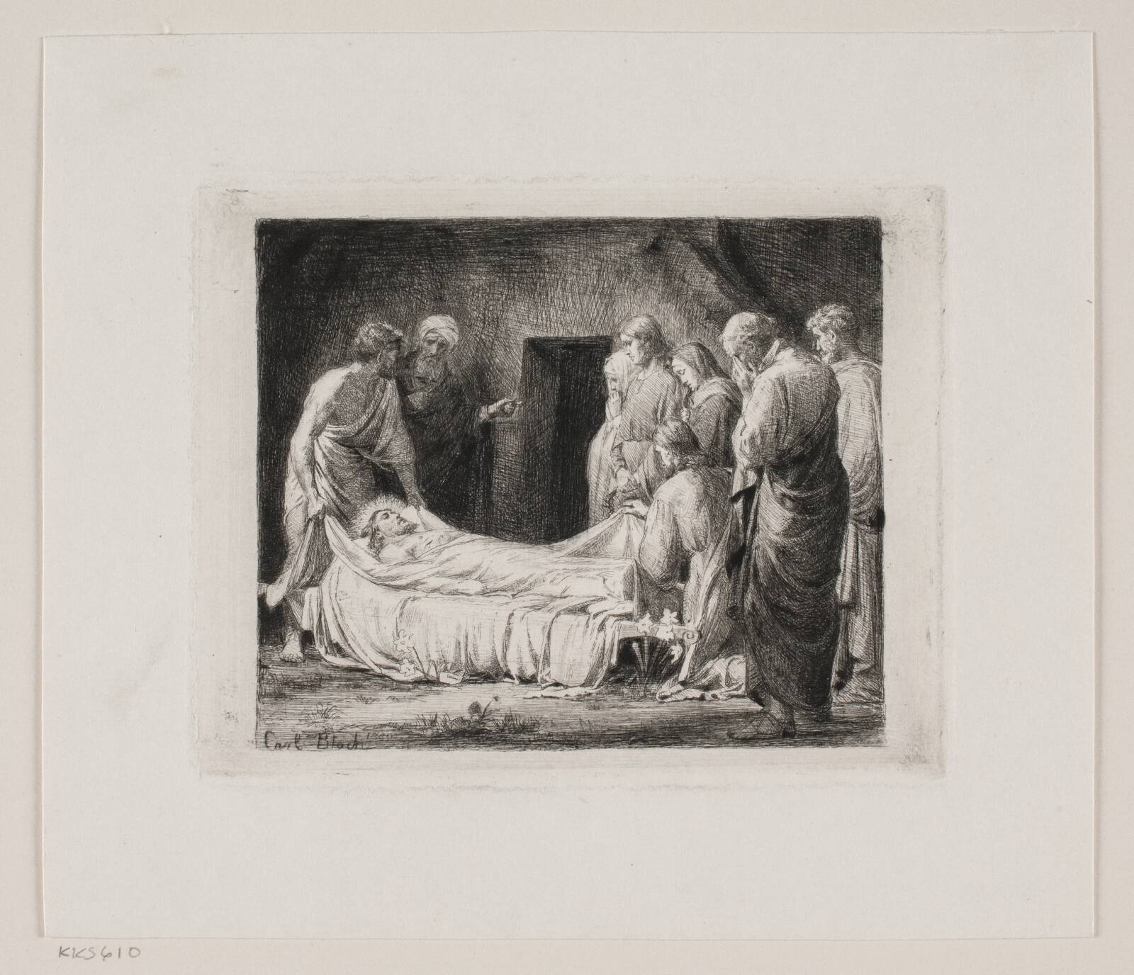 Kristi Gravlæggelse, Carl Bloch, 1880