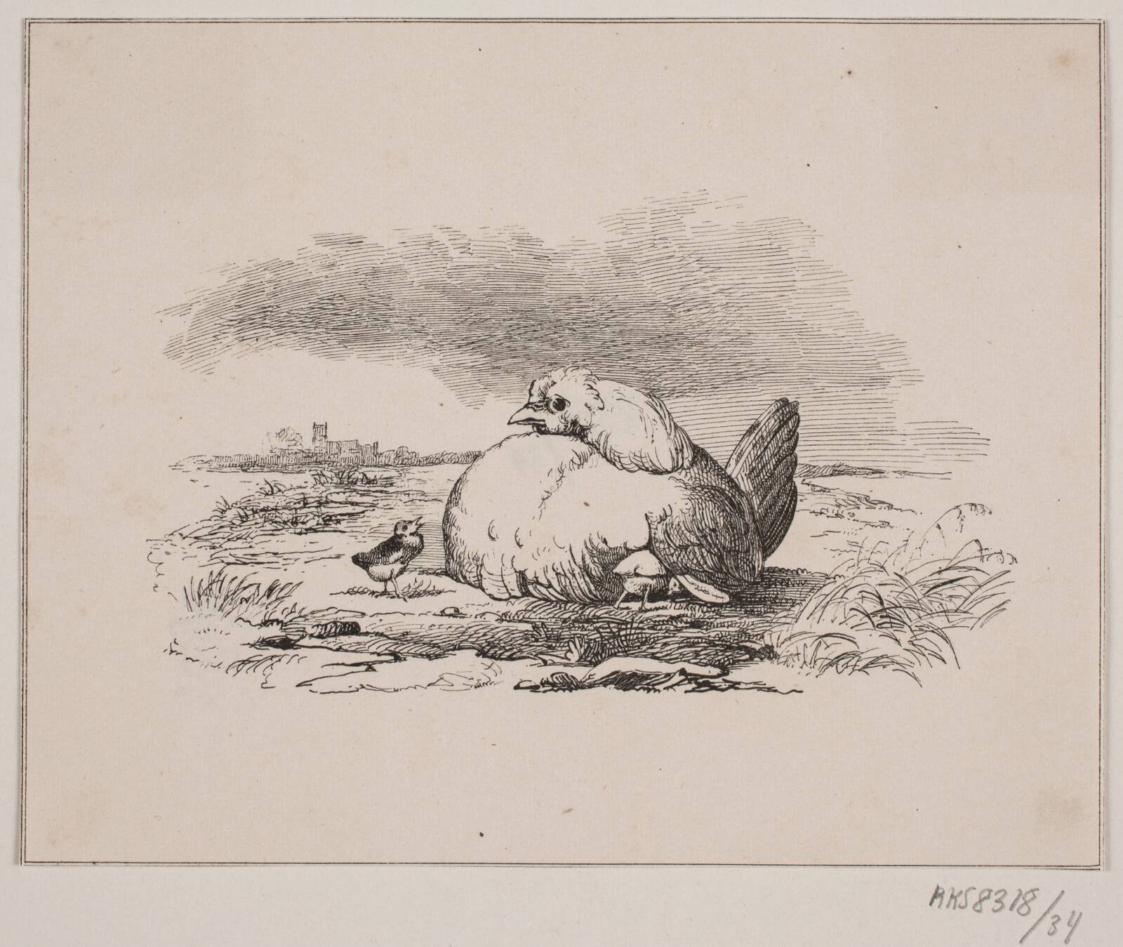 Kyllingerne, Adolph Kittendorff, 1845