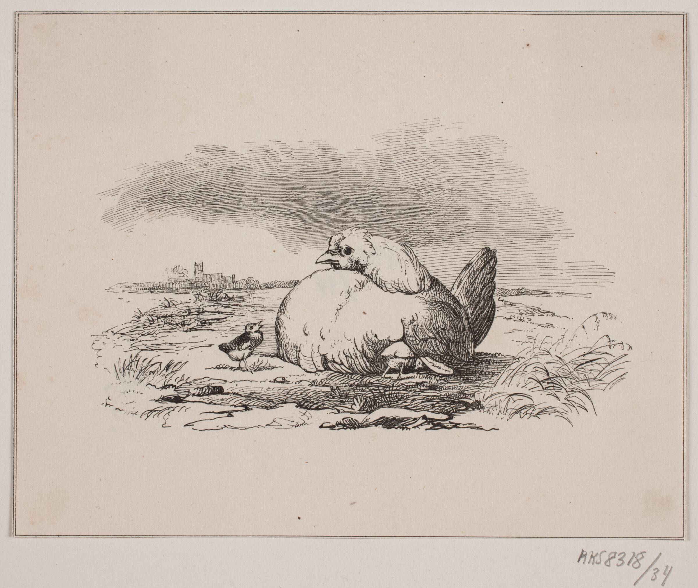 Kyllingerne, Adolph Kittendorff, 1845