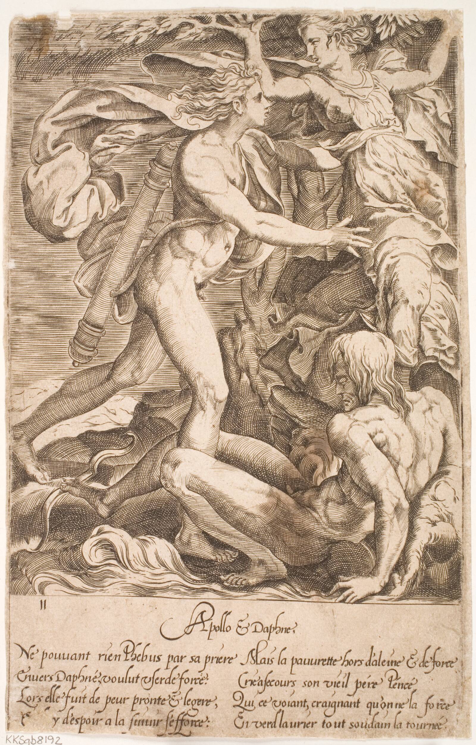 Apollo og Daphne, Jacques Androuet Ducerceau, 1540-1585