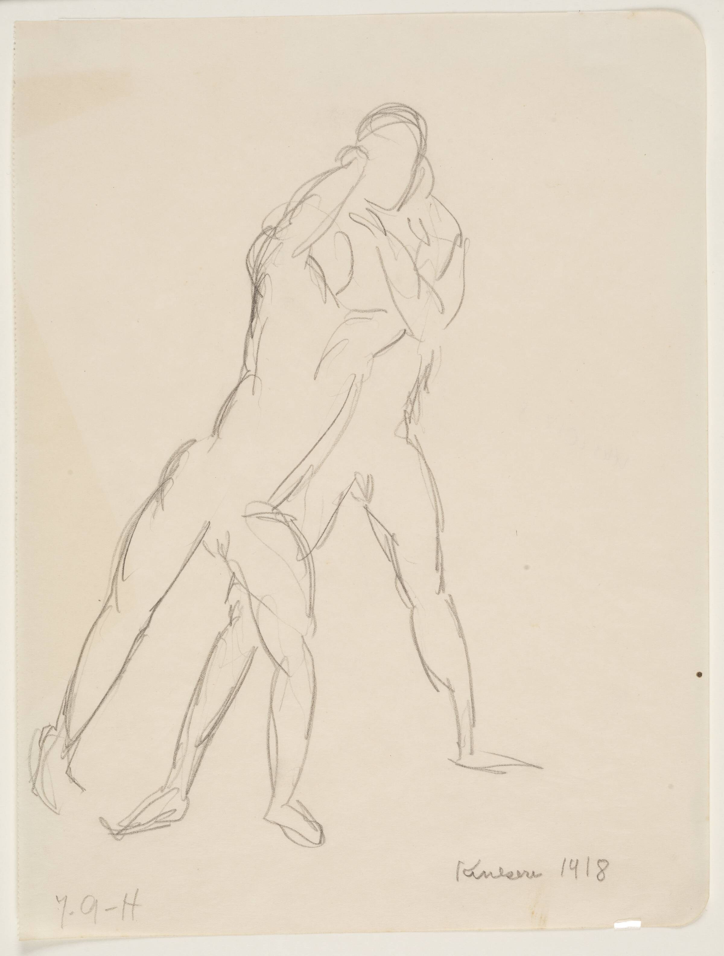 To brydende figurer, Jørgen Gudmundsen-Holmgreen, 1918