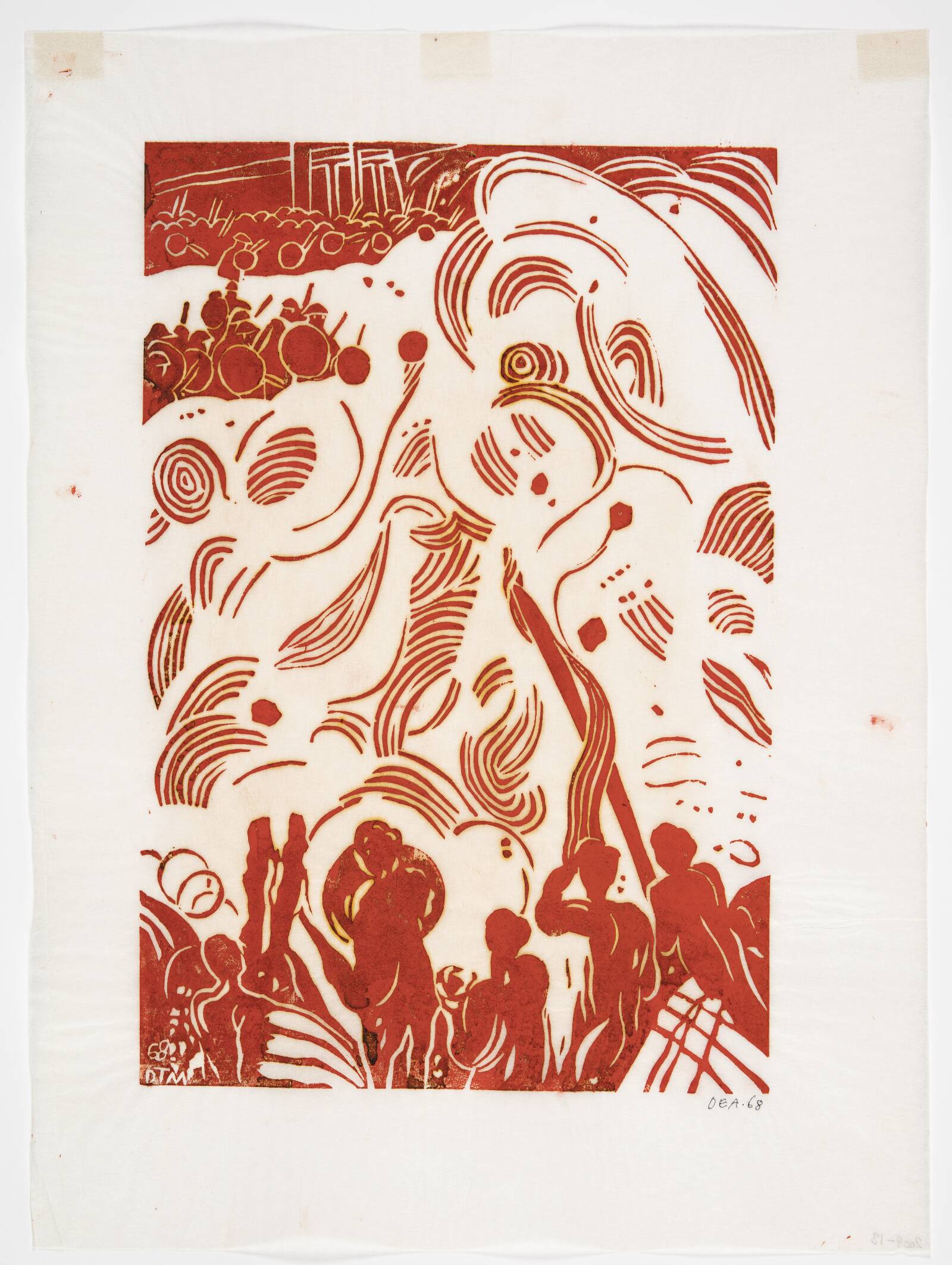 Krigsscene, Dea Trier Mørch, 1968