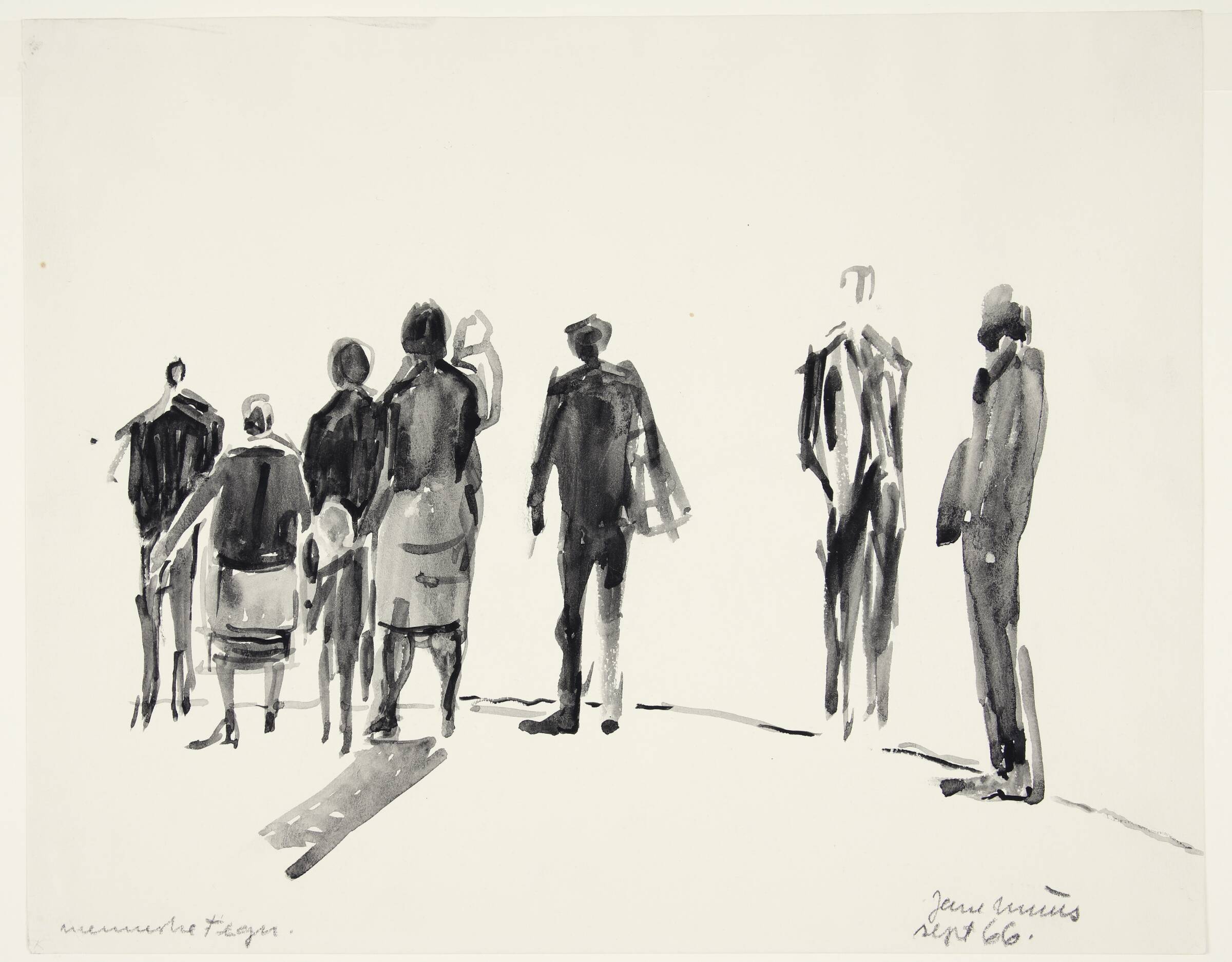 Studie af mennesker på gaden, Jane Muus, 1966