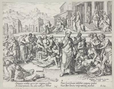 Petrus helbreder den halte med sin skygge