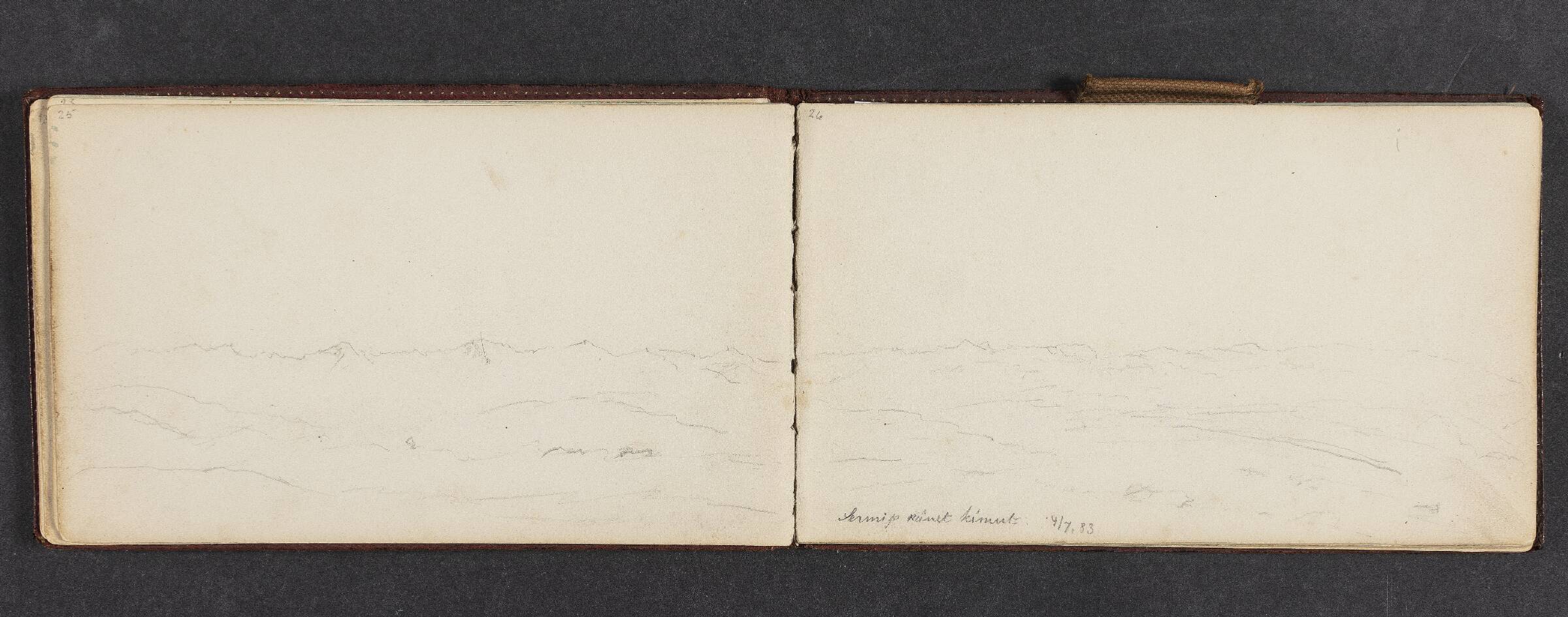 Fjeldlandskab, Lars Møller, 1883