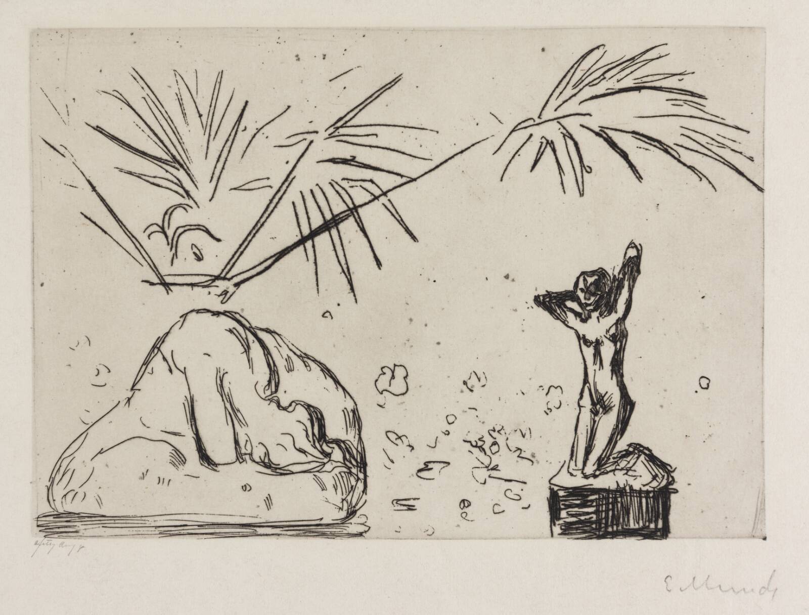 Interiør med skulpurer, Edvard Munch, 1902