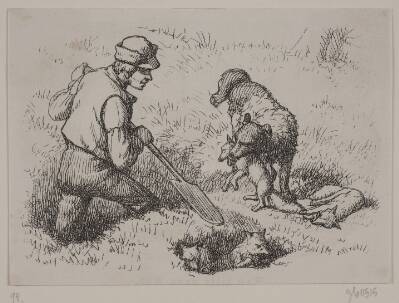 Illustration til "Hr. Mikkel", digt af Christian Richardt