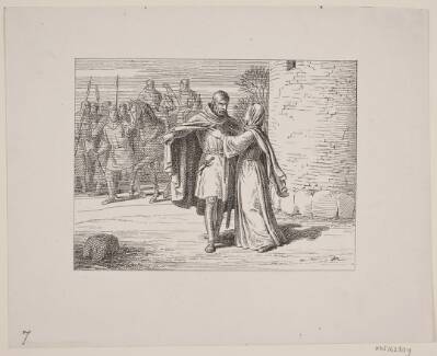 Illustration til Svend Grundtvig, "Marsk Stig: Dansk Folkevise Fra 13de Aarhundrede", 1861