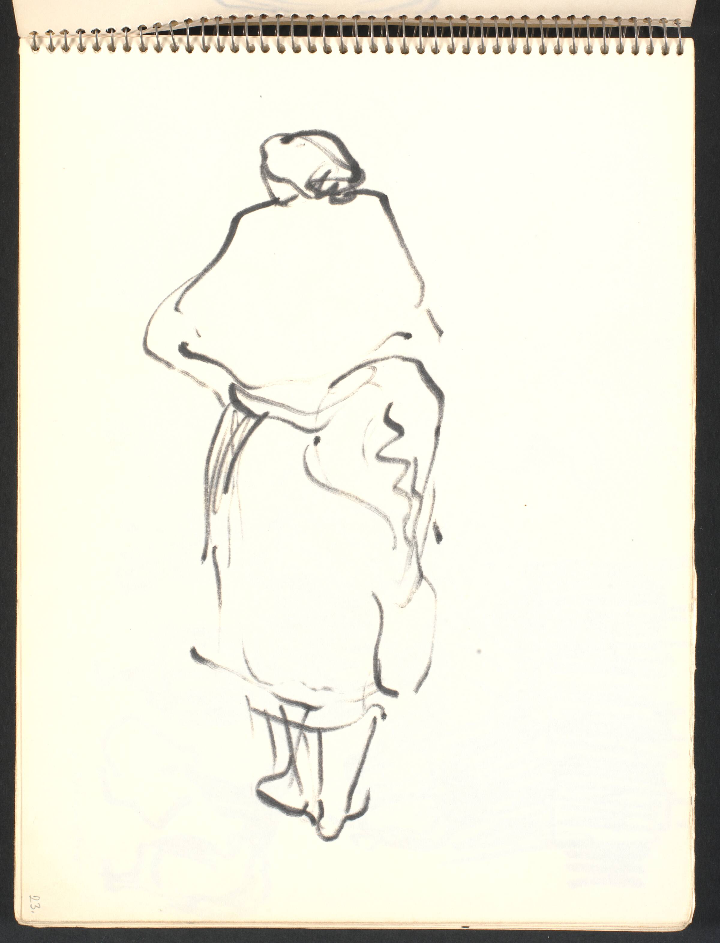 Kvinde set bagfra, Gottfred Eickhoff, 1952