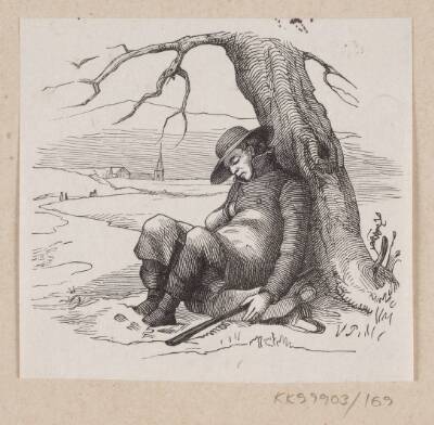 Illustration til "Under Piletræet" i H.C. Andersen, "Eventyr og Historier", Bind 2