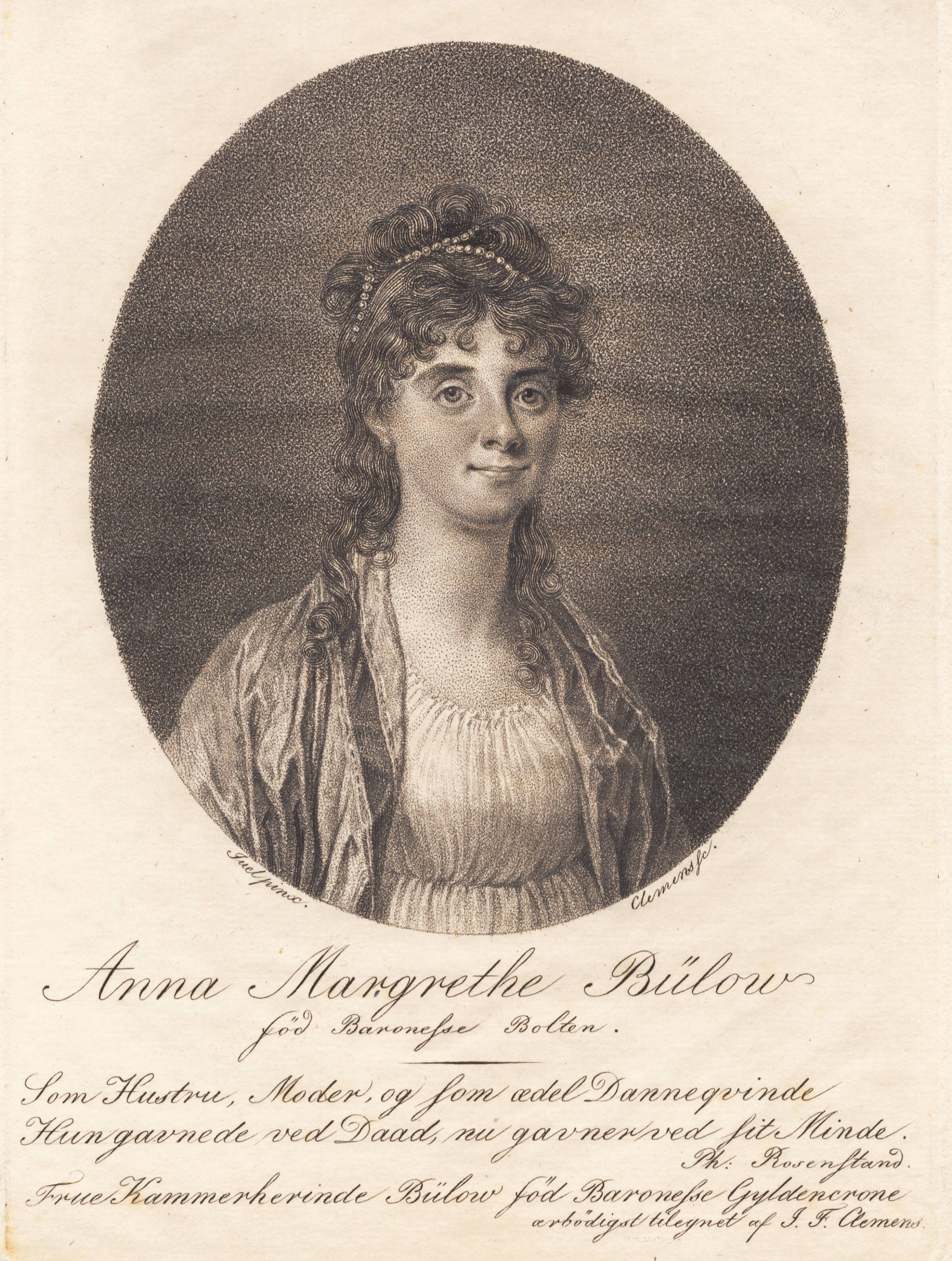 Anna Margrethe Bülow, J.F. Clemens, 1748-1831