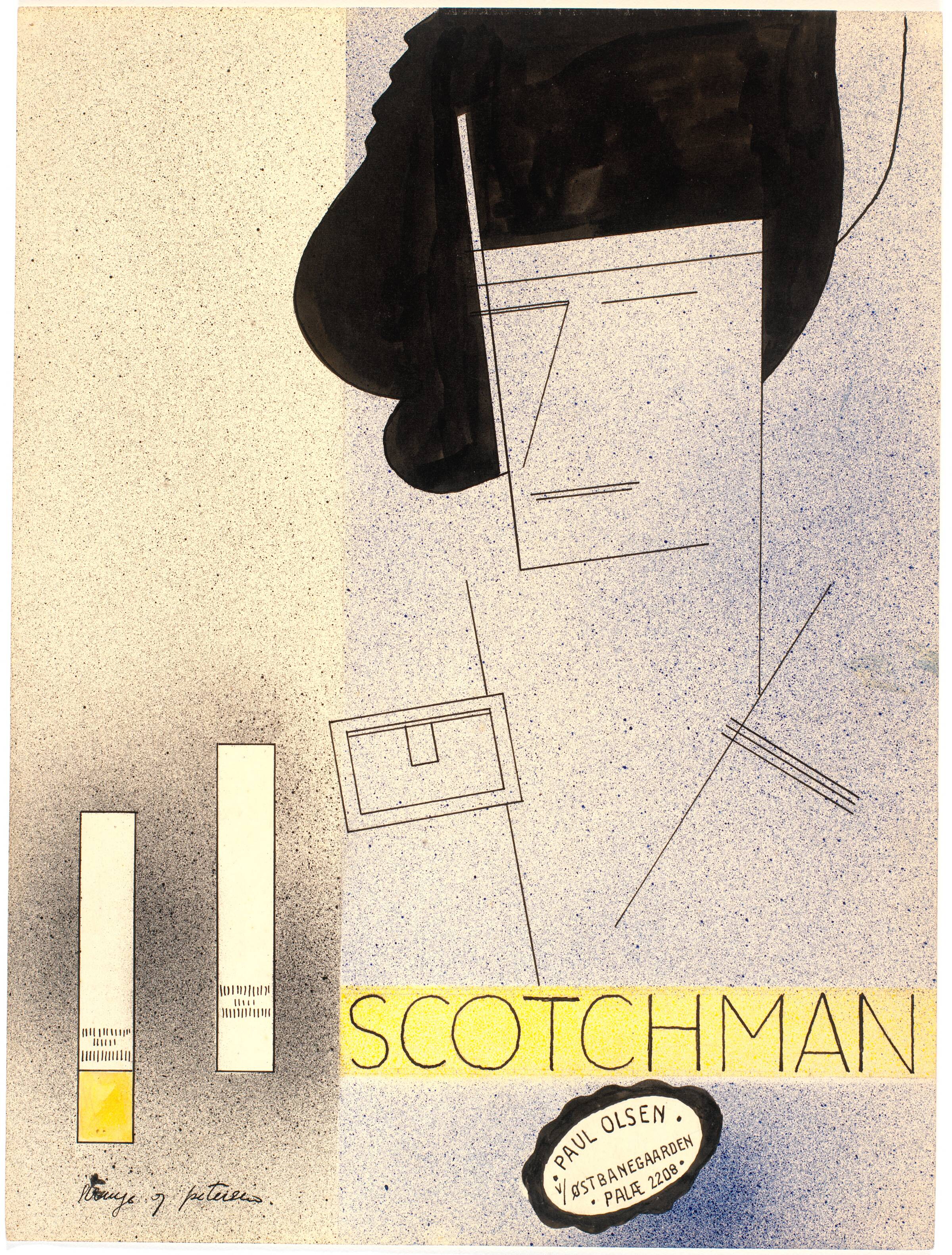 Reklame for Scotchman, Vilhelm Bjerke Petersen, 1930-1934
