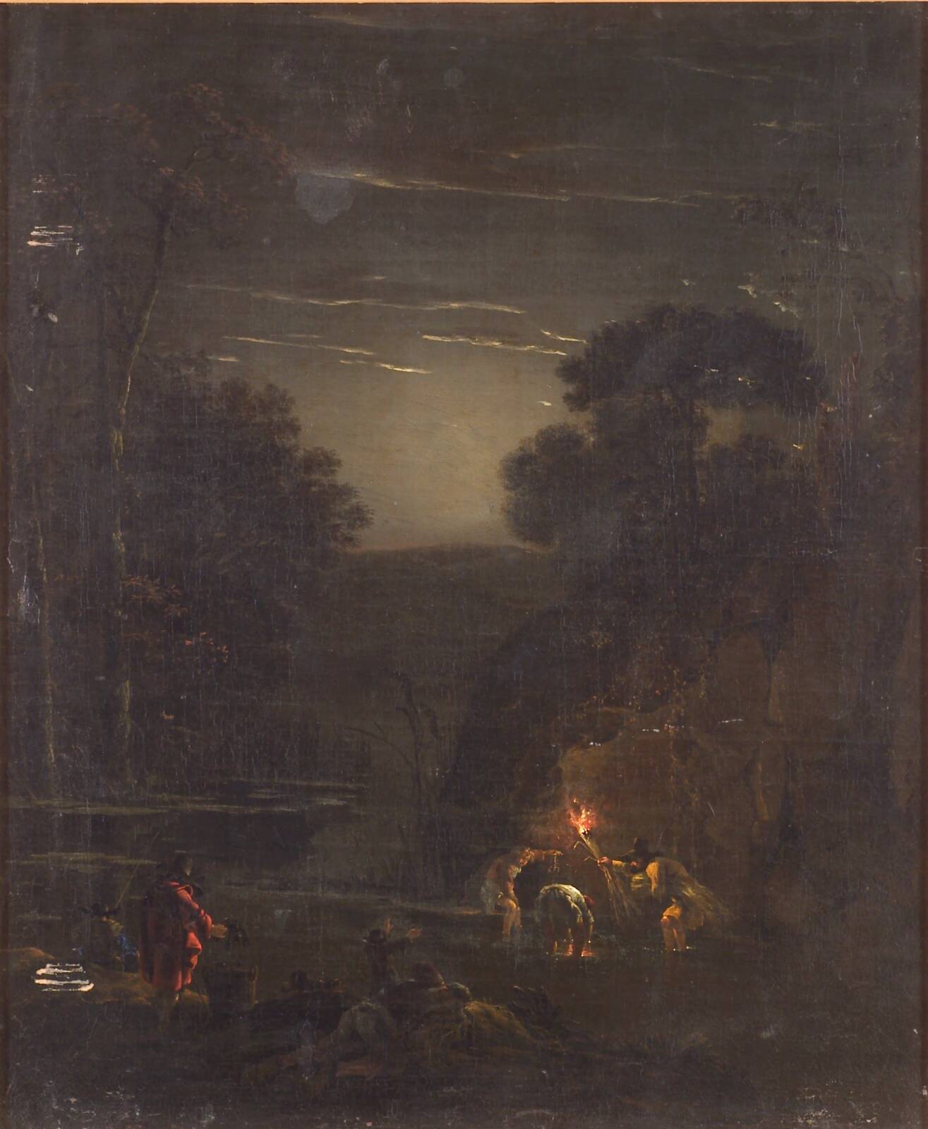 Nocturnal Crayfishing, by Jan Asselijn, 1610-1652