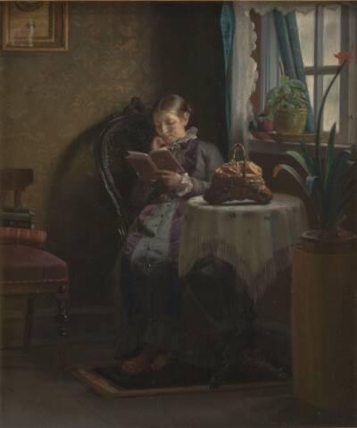 Anna Ancher læsende