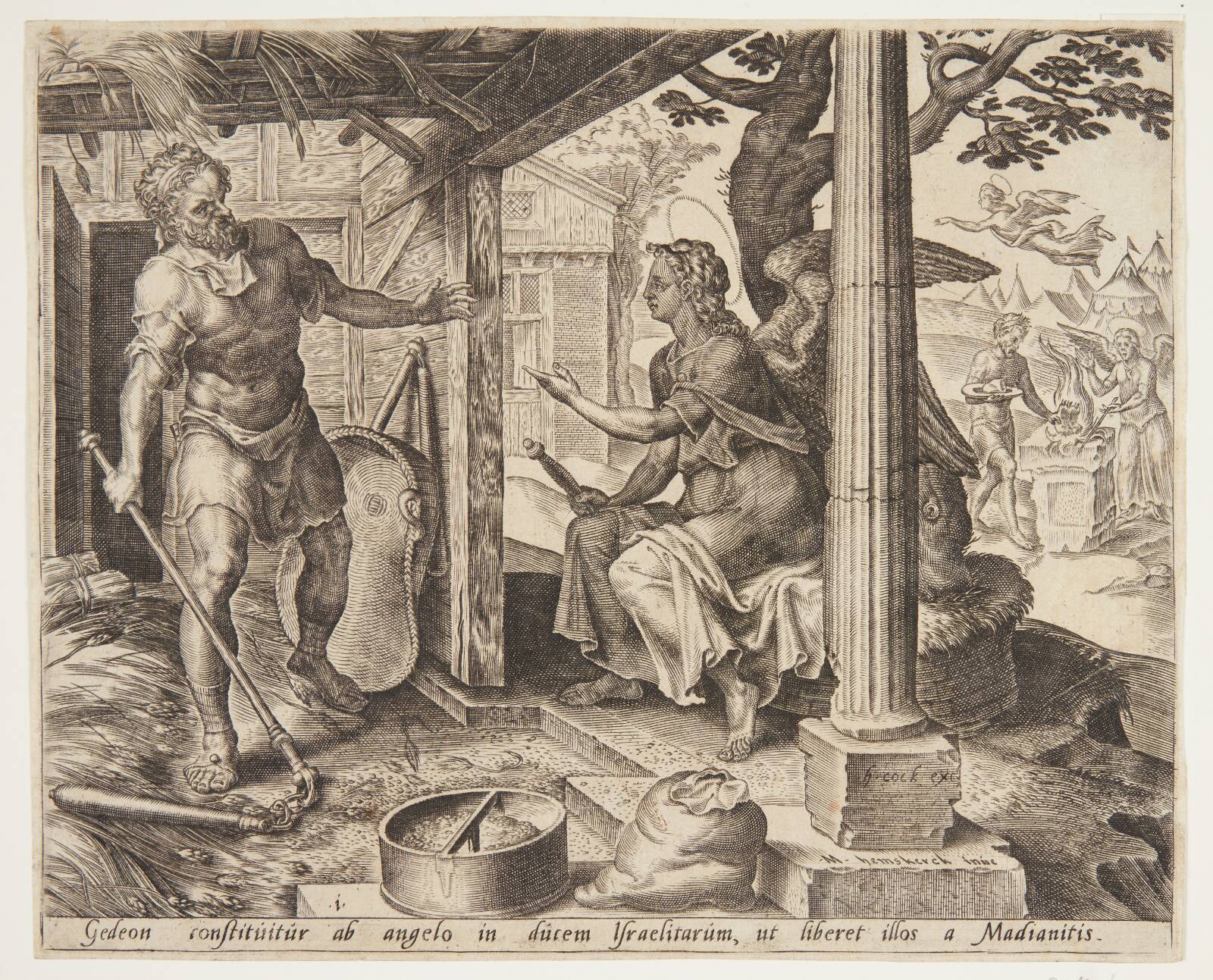 Englen viser sig for Gideon, Ubekendt, 1561