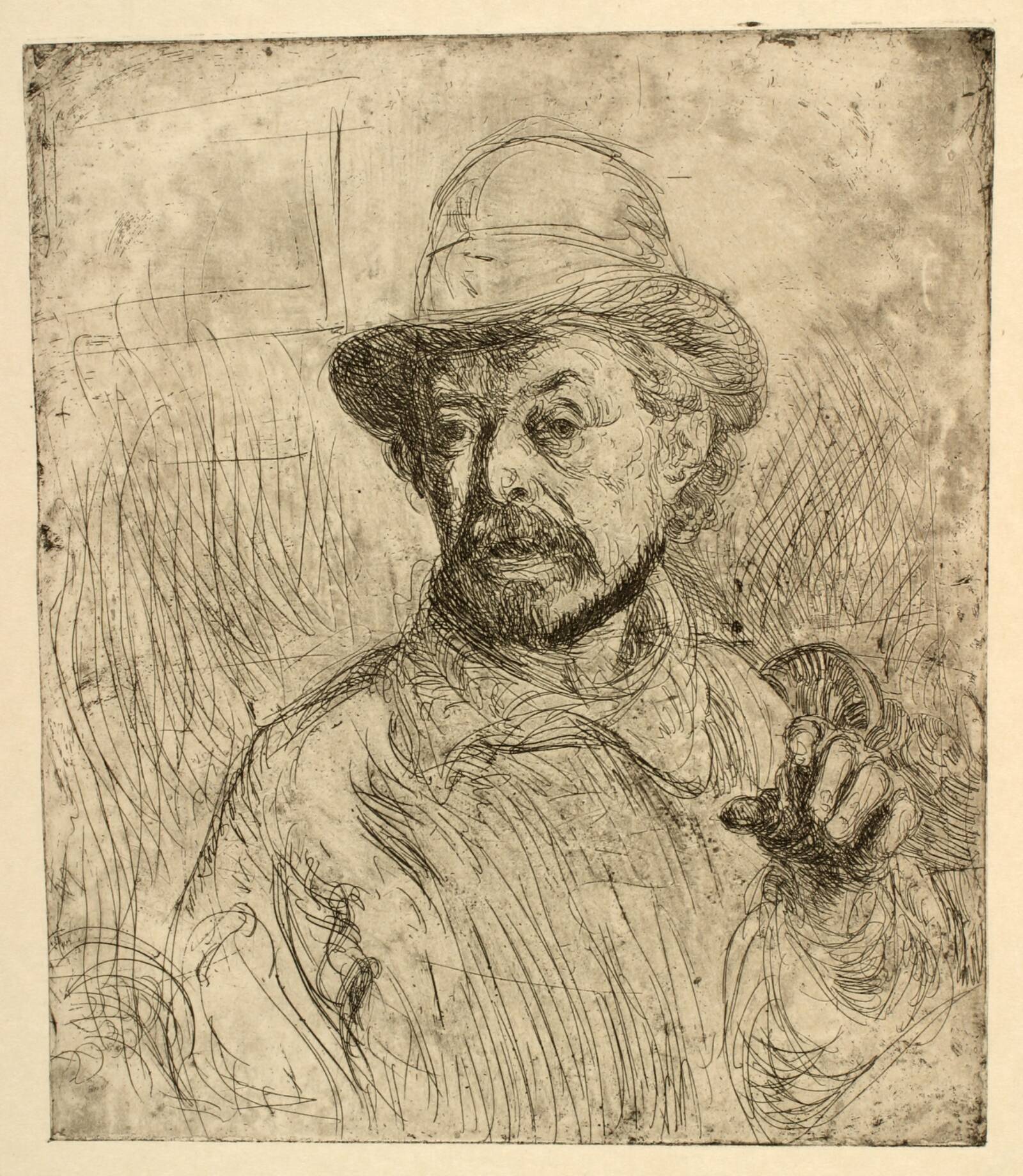 Selvportræt, Aksel Jørgensen, 1917