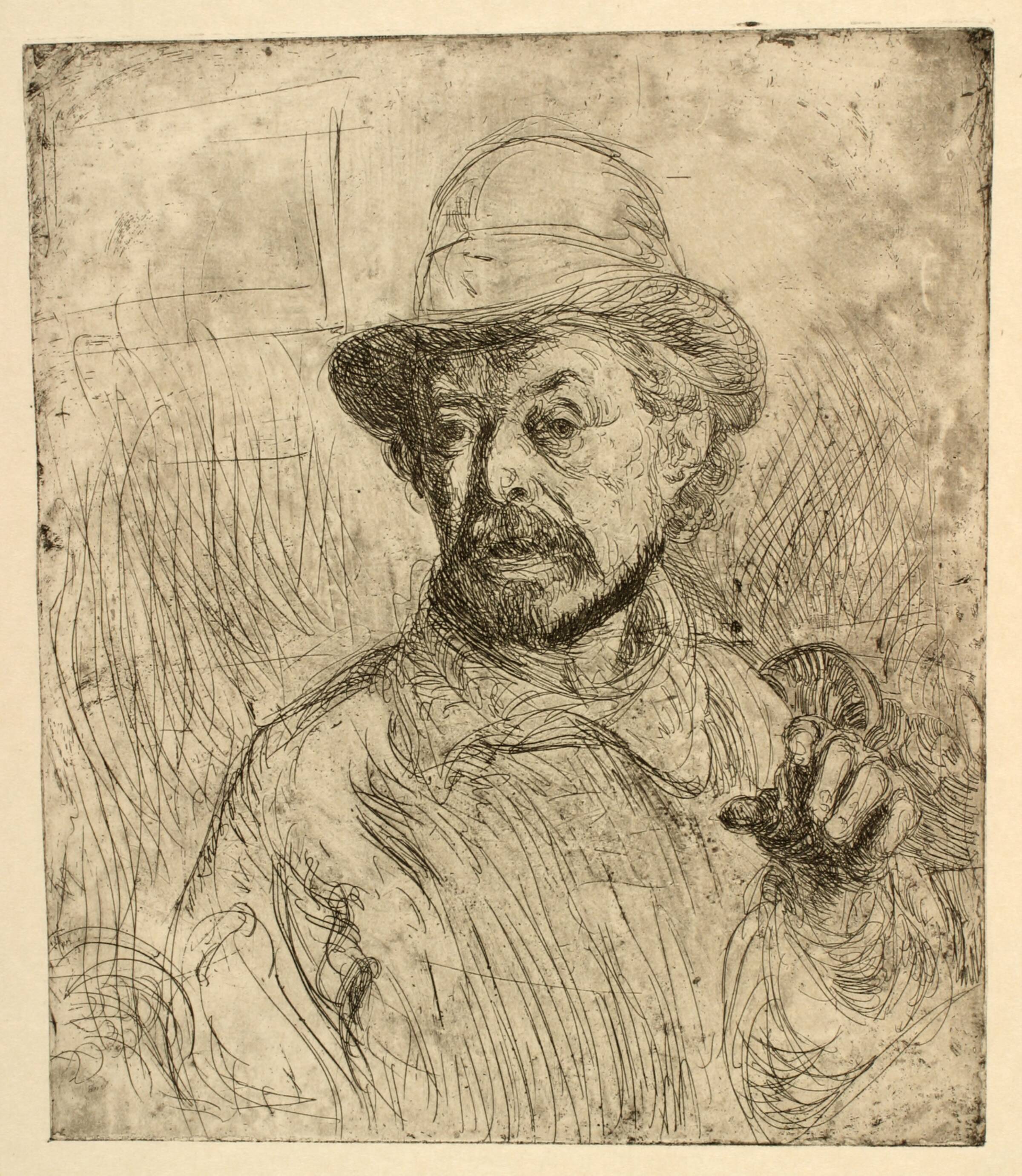 Selvportræt, Aksel Jørgensen, 1917