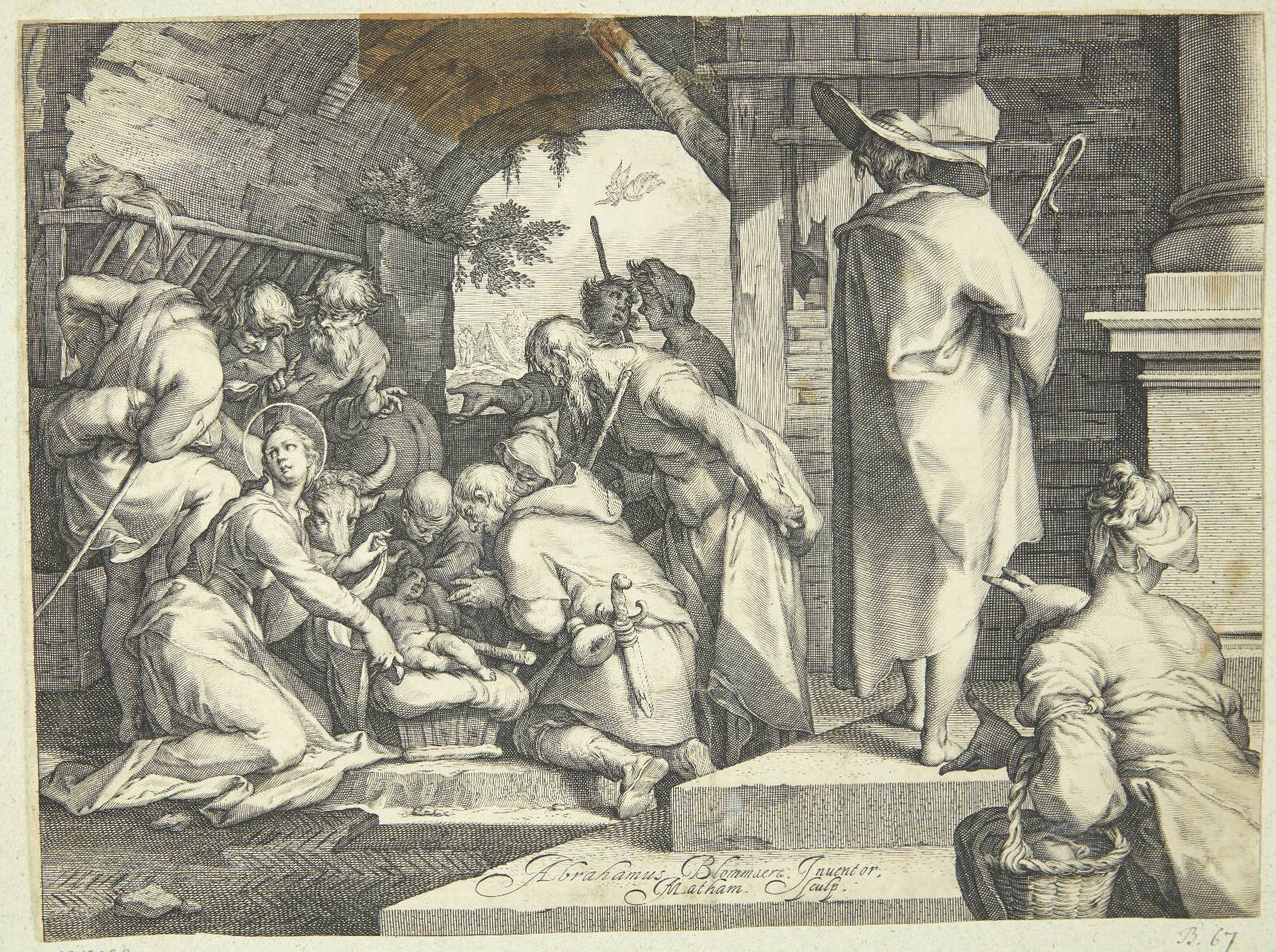 Hyrdernes tilbedelse, Jacob Matham, 1604-1607