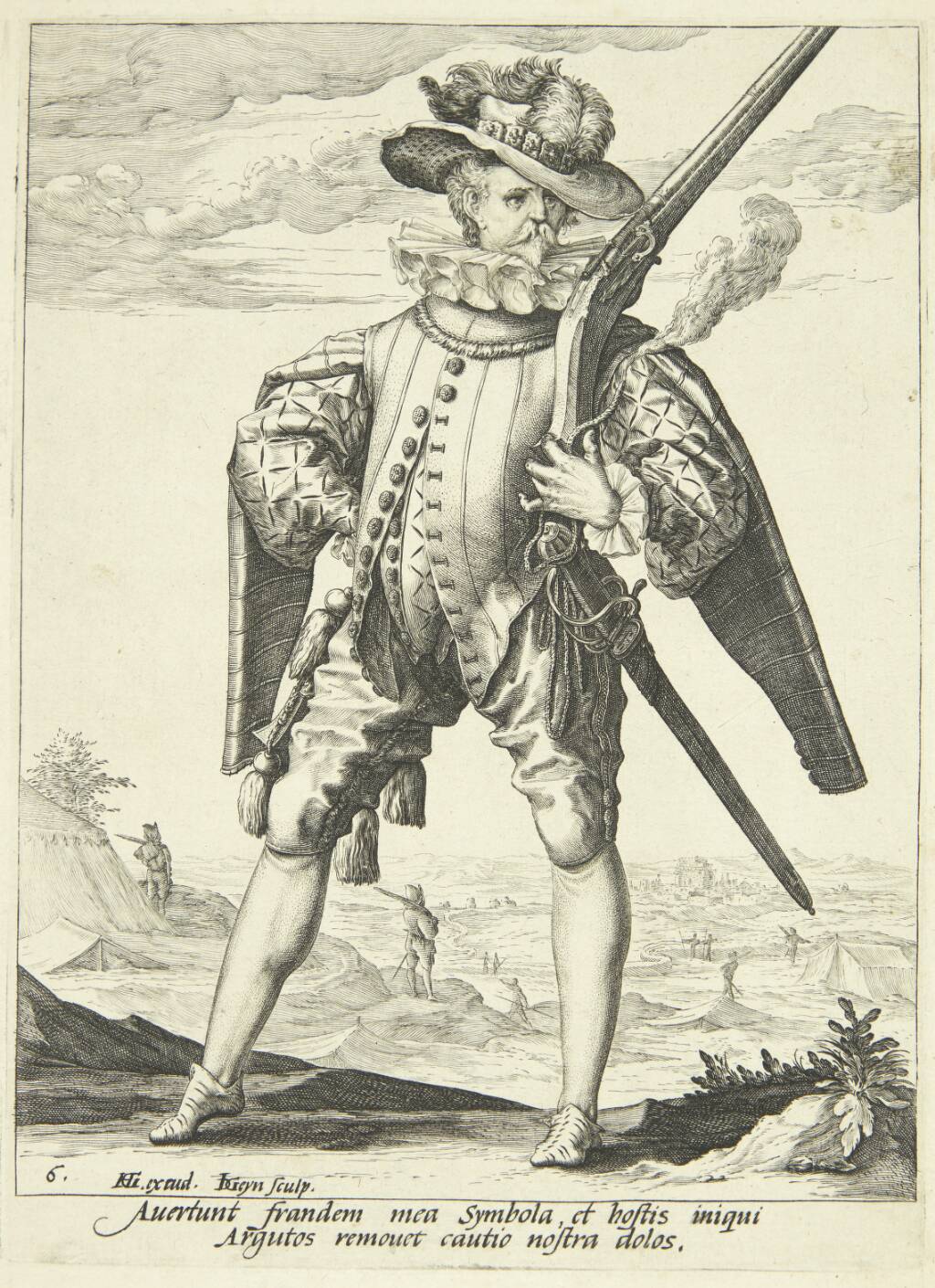 En musketer, Jacques de Gheyn II, 1587