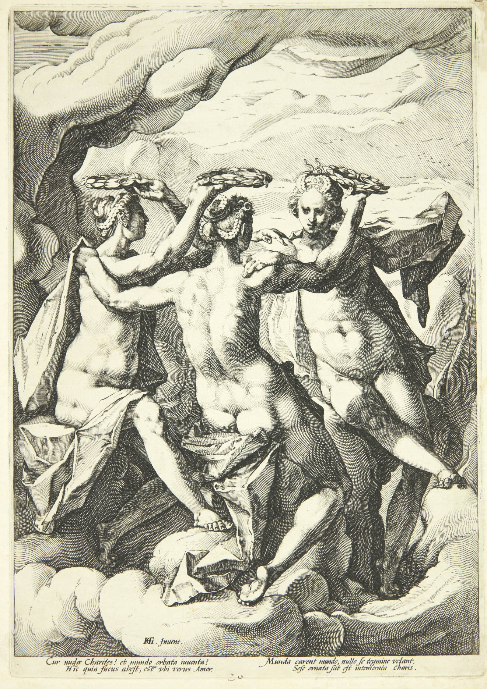 De tre gratier, Jacob Matham, 1588