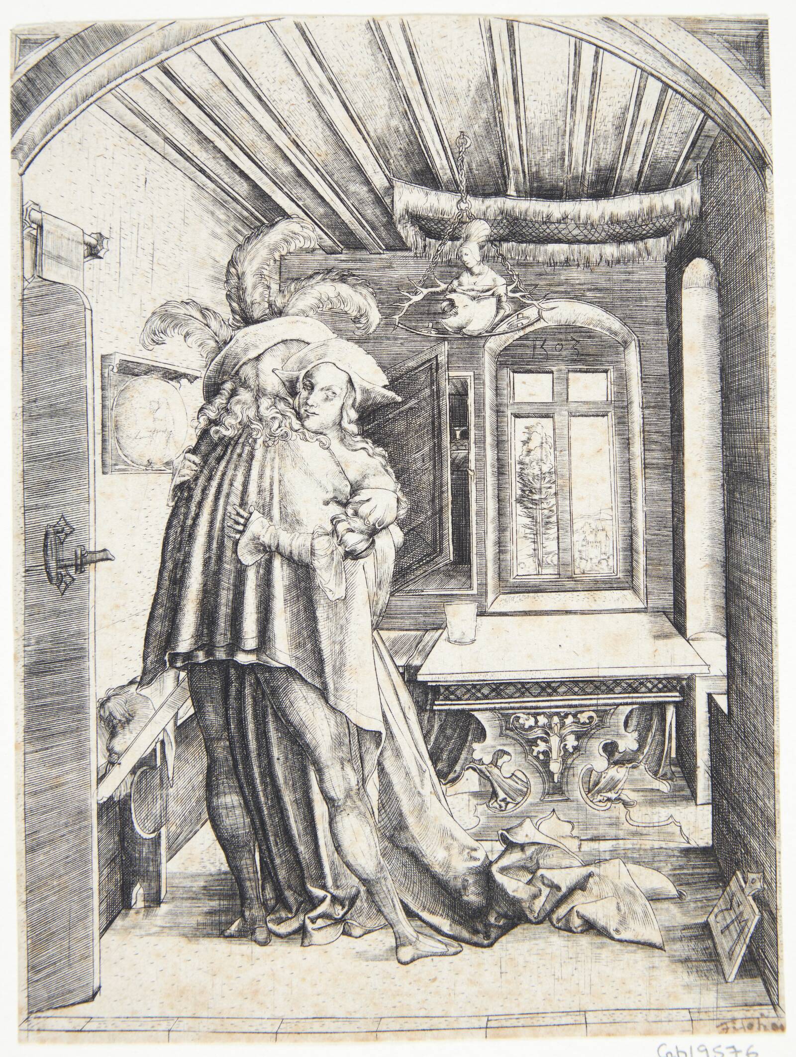 Omfavnelsen, Monogrammist MZ, 1490-1510