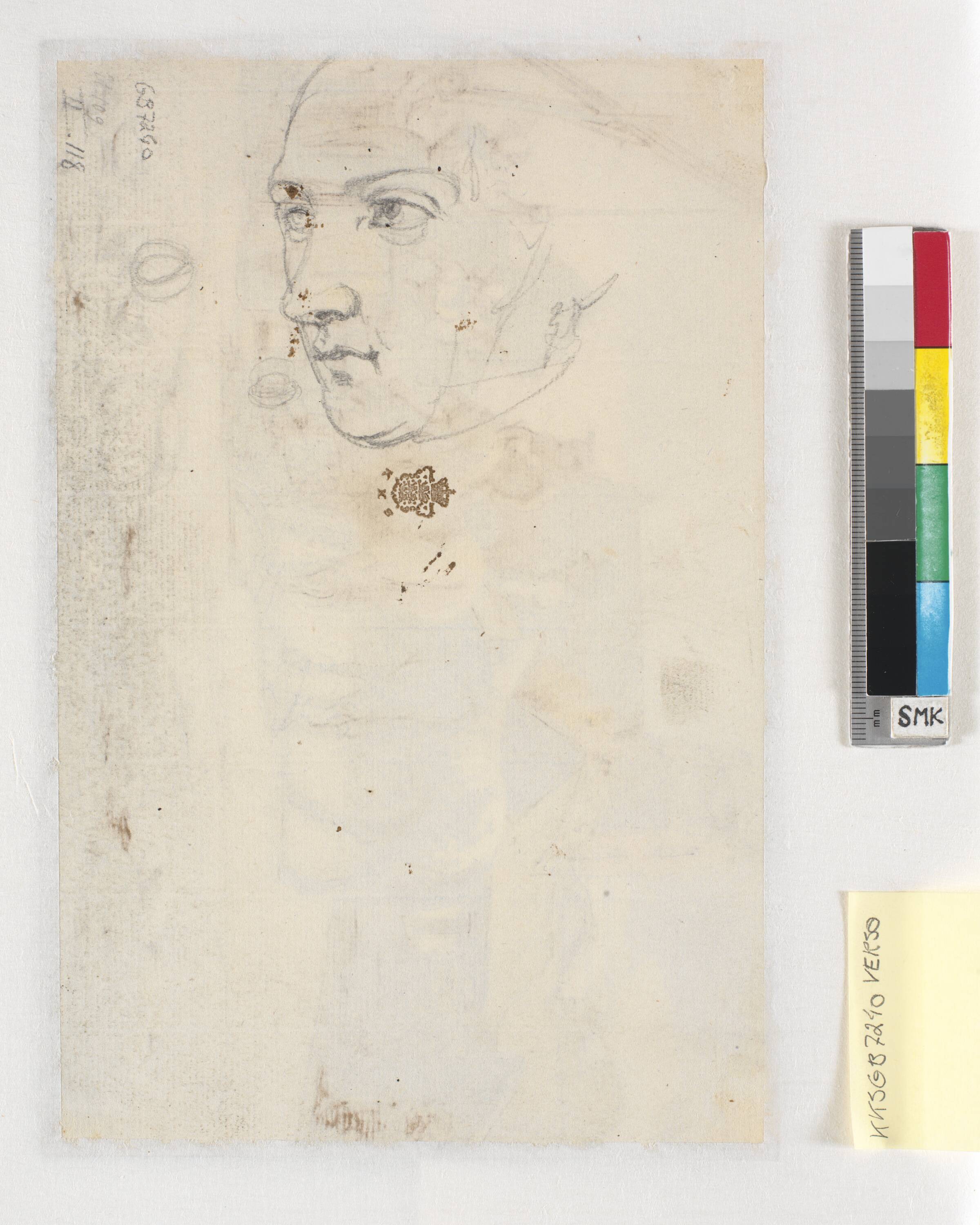 Mandshoved, Wilhelm Marstrand, 1810-1873