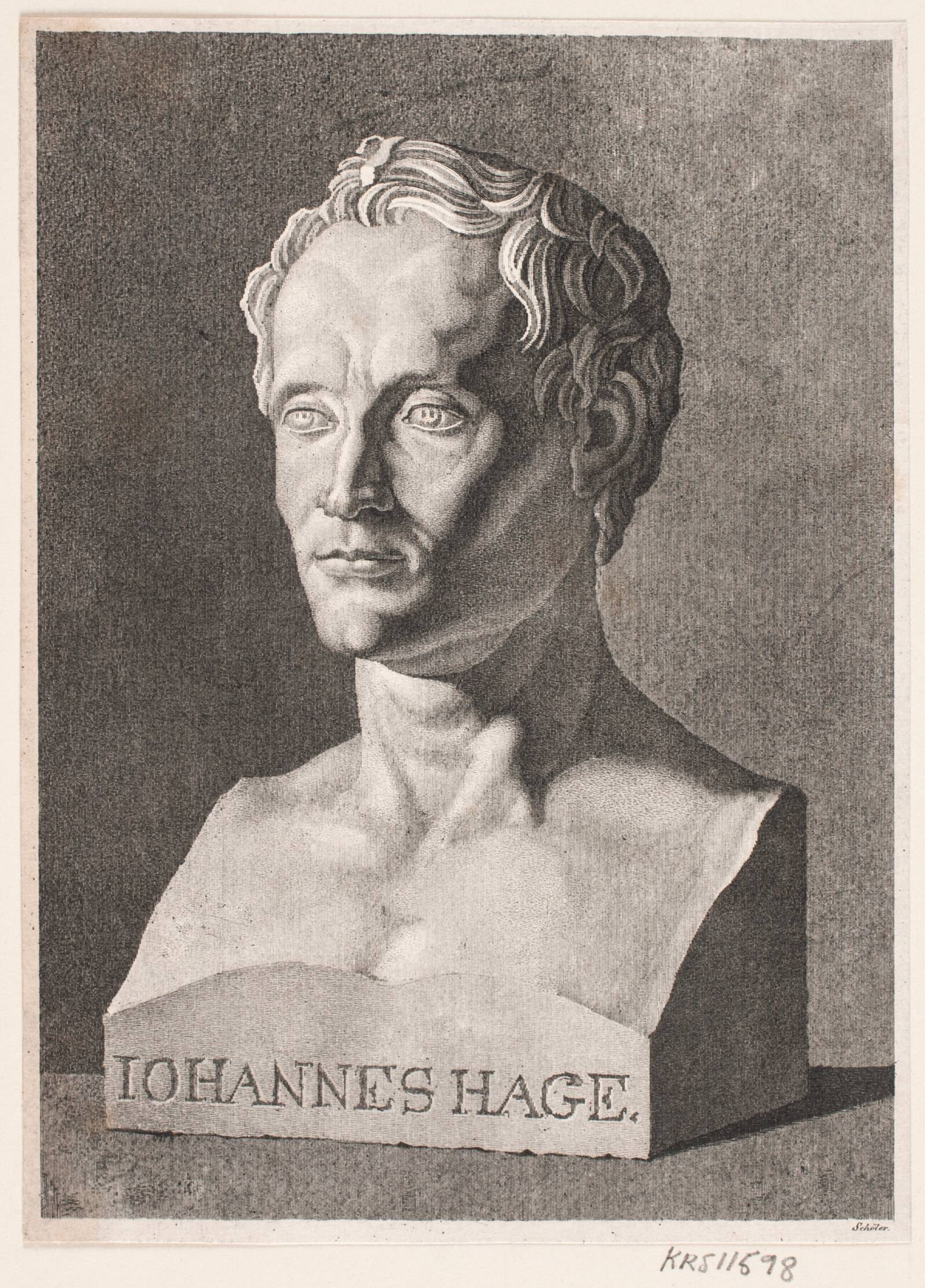 Johannes Hage, Peter Christian Schøler, 1834-1866