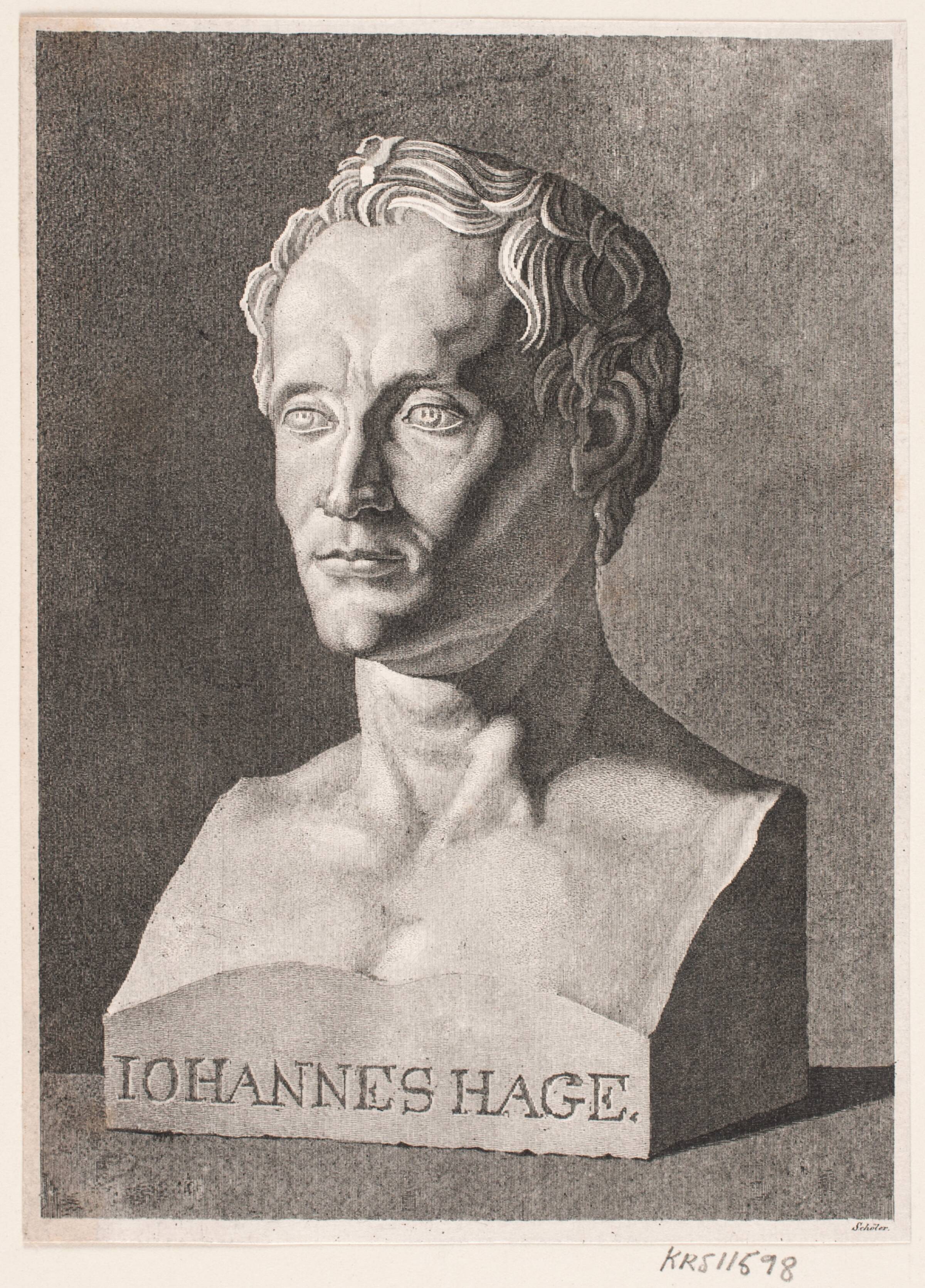 Johannes Hage, Peter Christian Schøler, 1834-1866