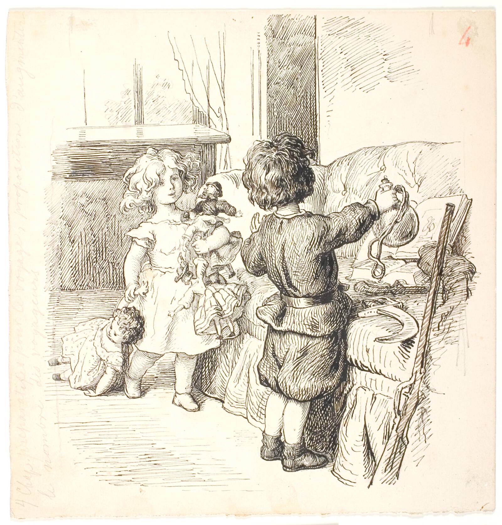 Rejseforberedelser, Lorenz Frølich, 1865