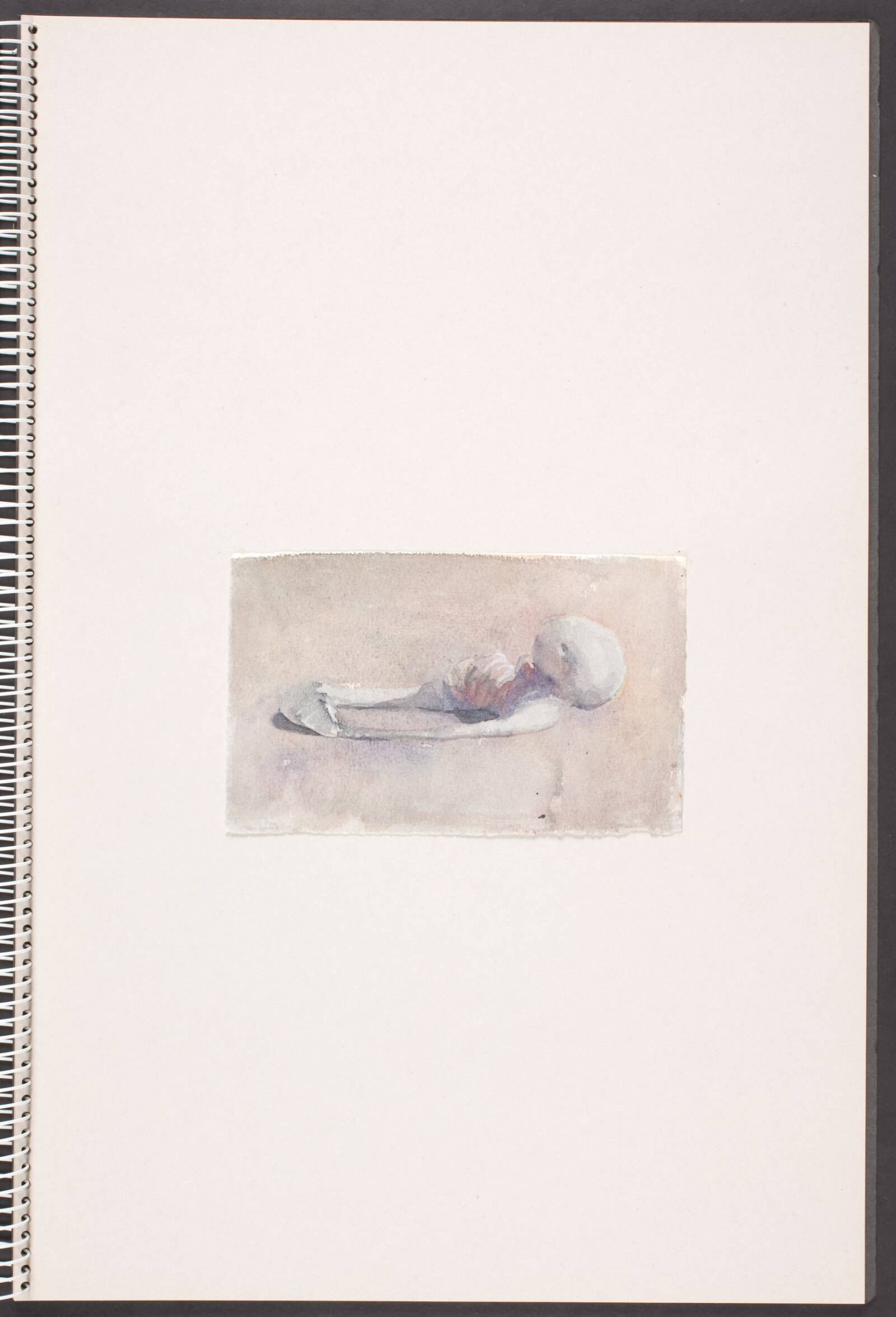 Liggende, skeletagtig form, Michael Kvium, 1991-1993