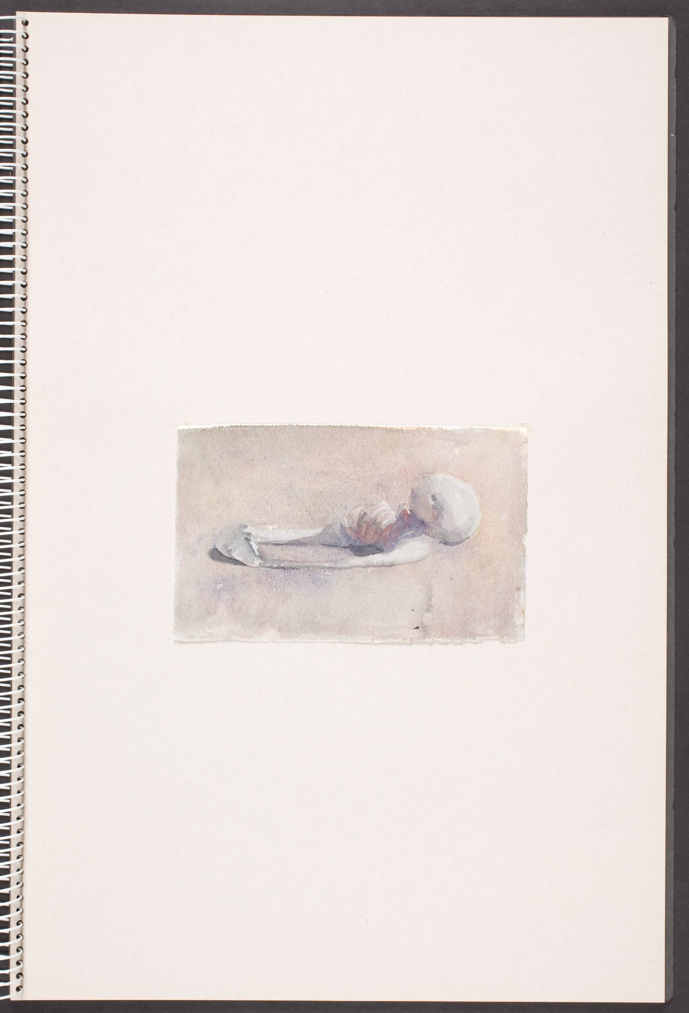 Liggende, skeletagtig form, Michael Kvium, 1991-1993