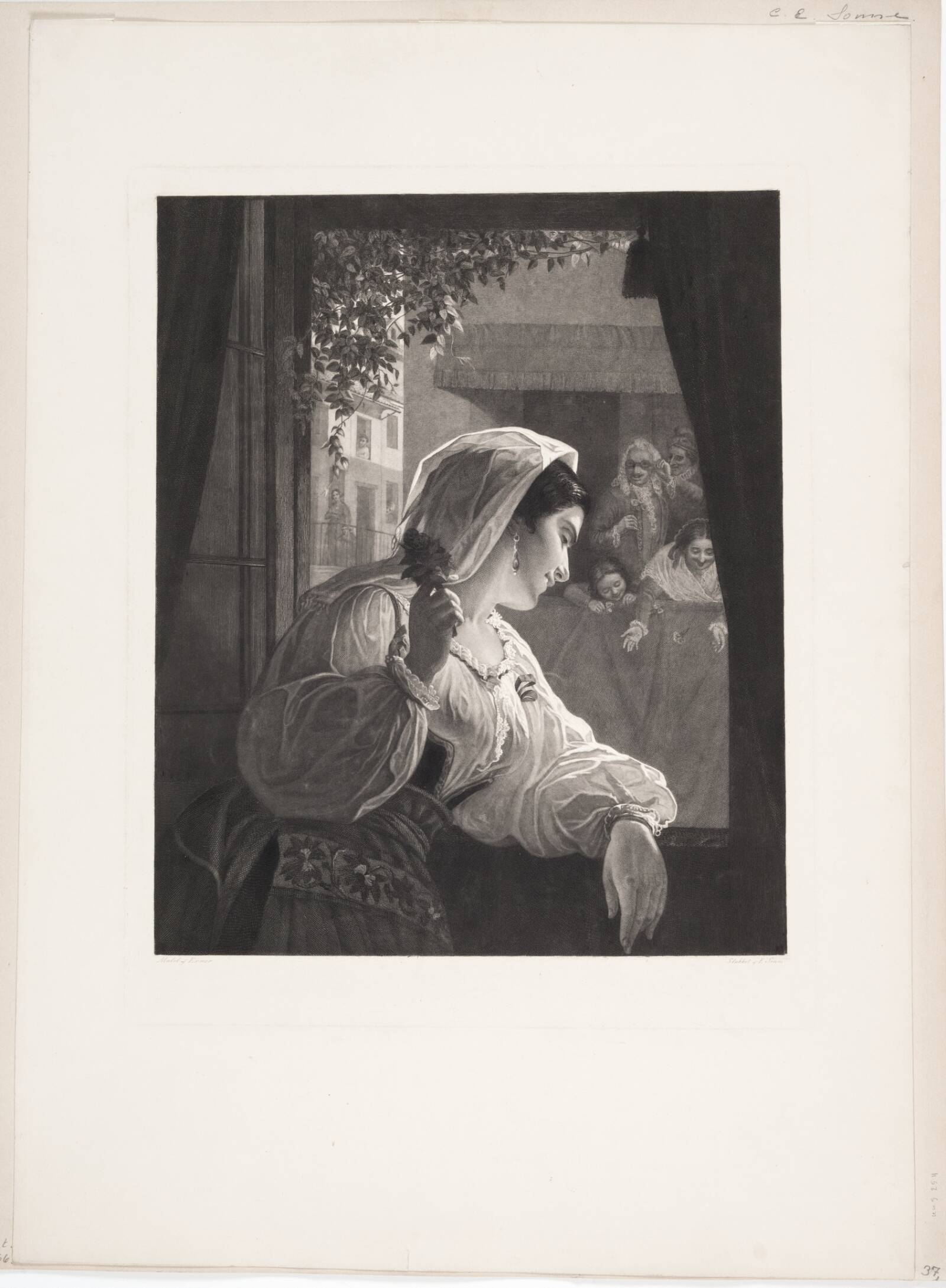 I karnevalstiden, Rom, Edvard Sonne, 1864-1868