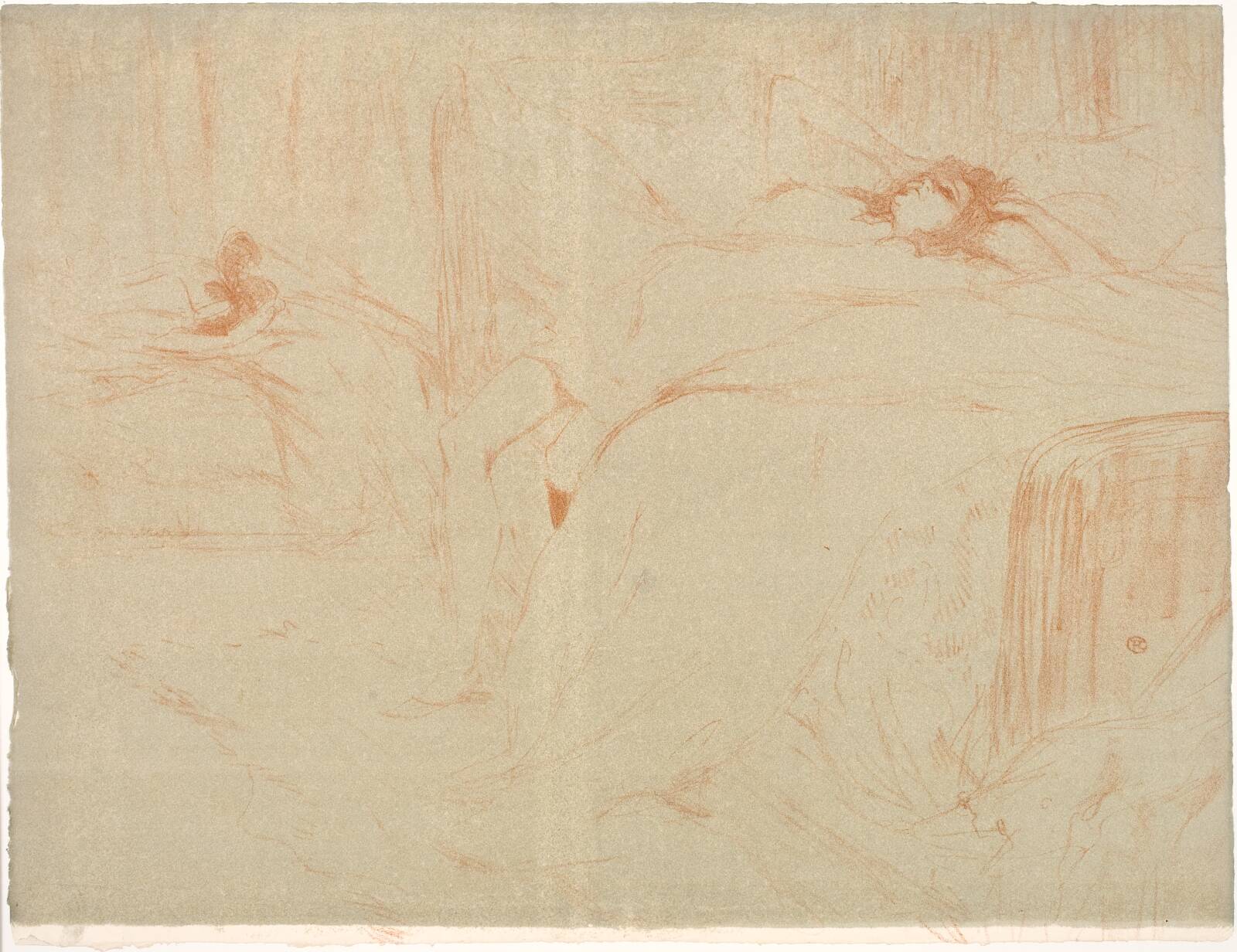 Femme sur le Dos, Lassitude, by Henri de Toulouse-Lautrec, 1896