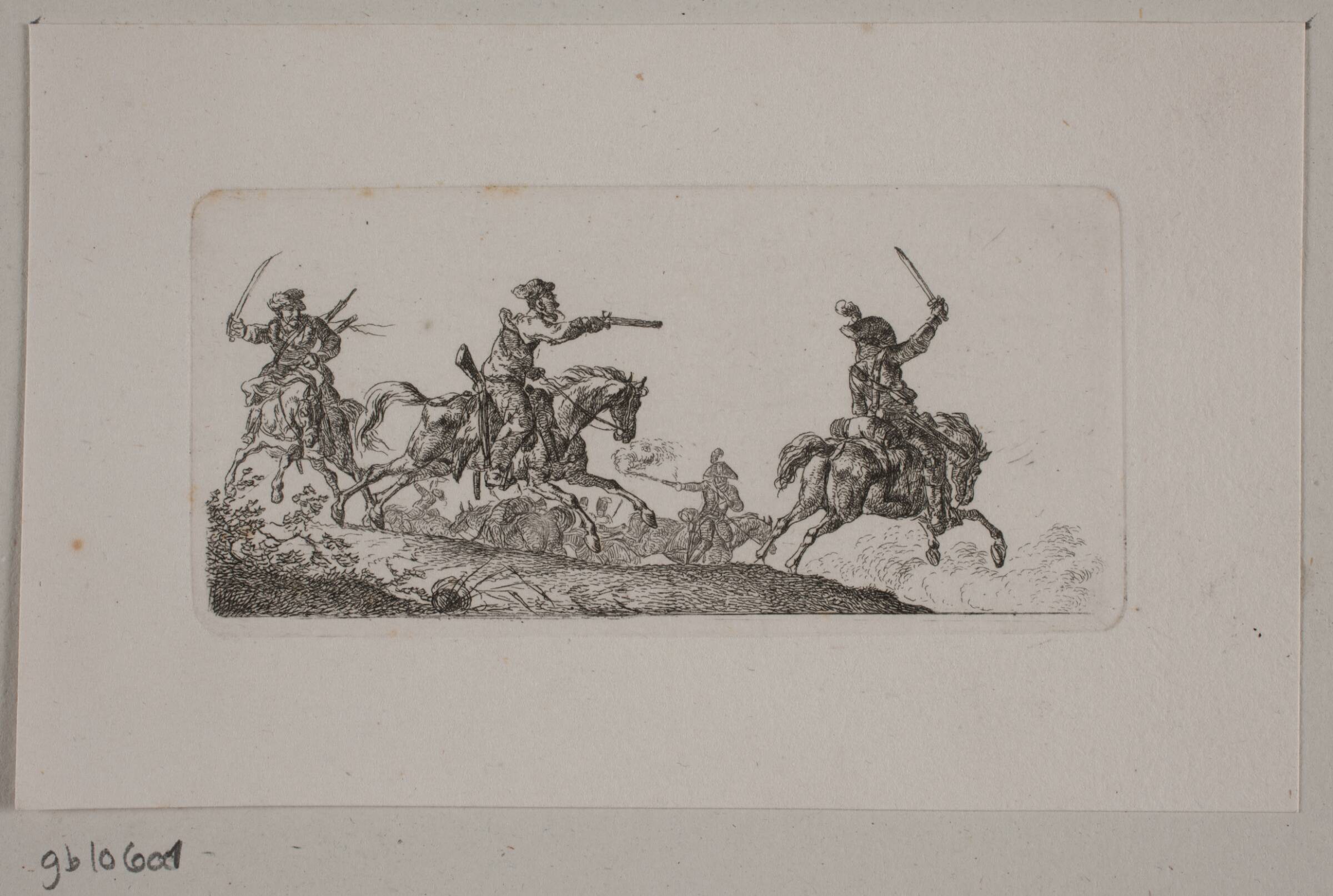 En cavaler i fægtning, Christian David Gebauer, 1813