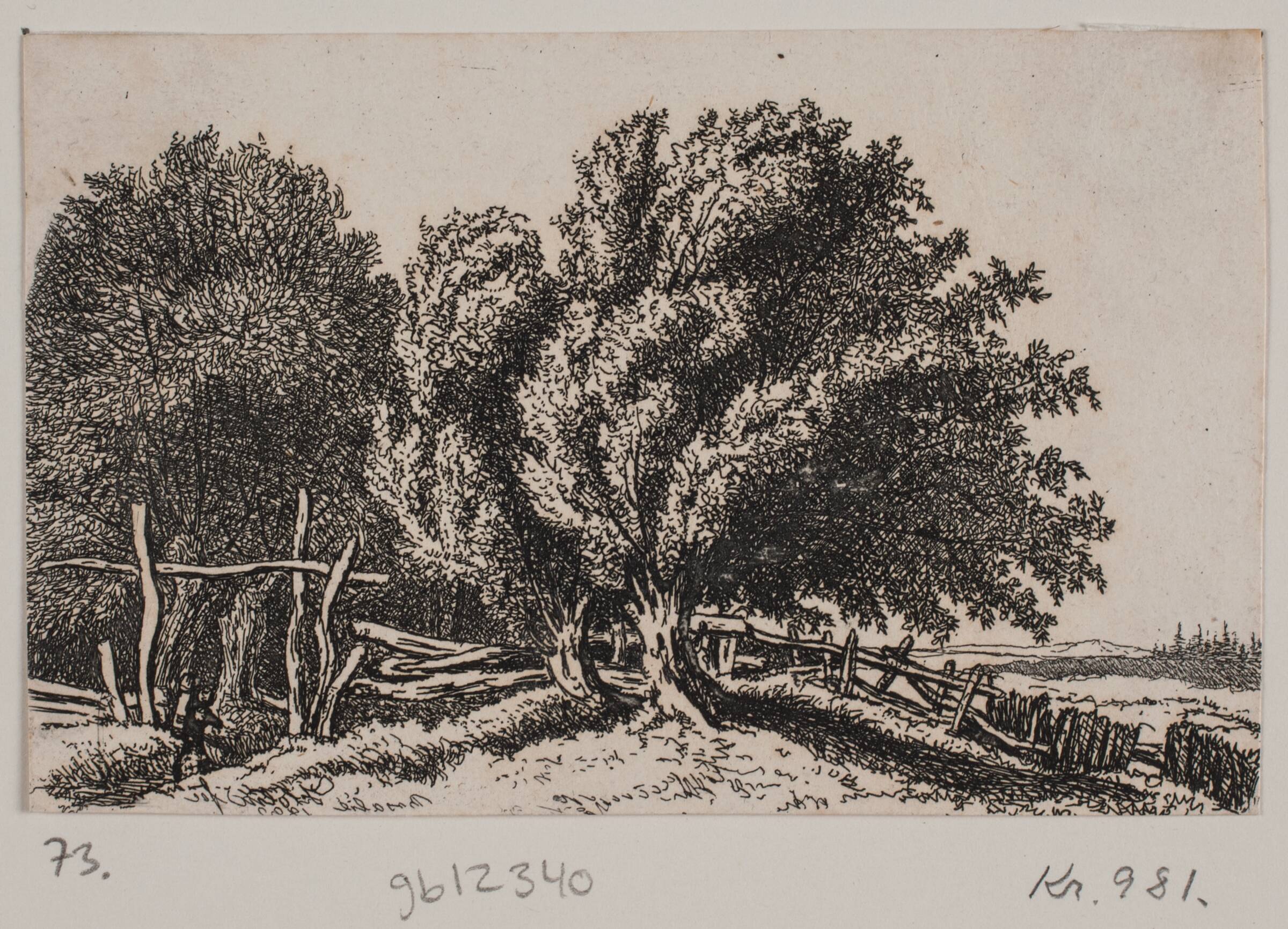 Landskab, Rosalie Holm, 1832