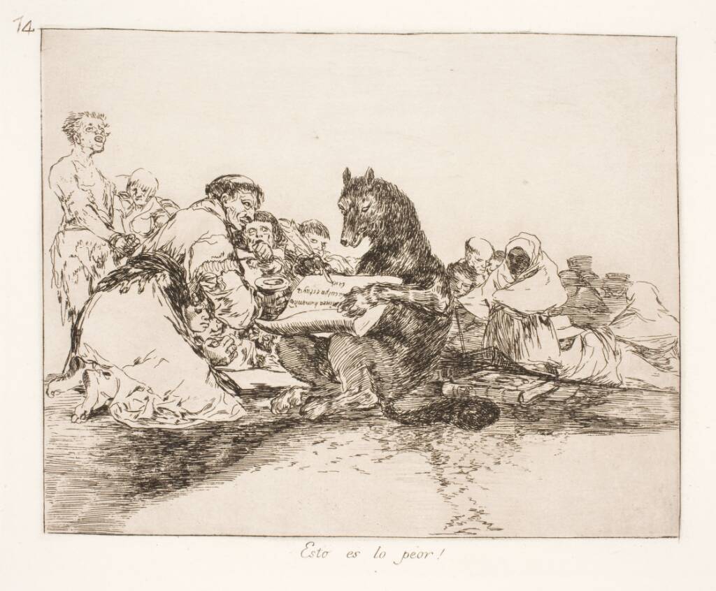 Det er dog værre (74), Francisco de Goya, 1810-1820