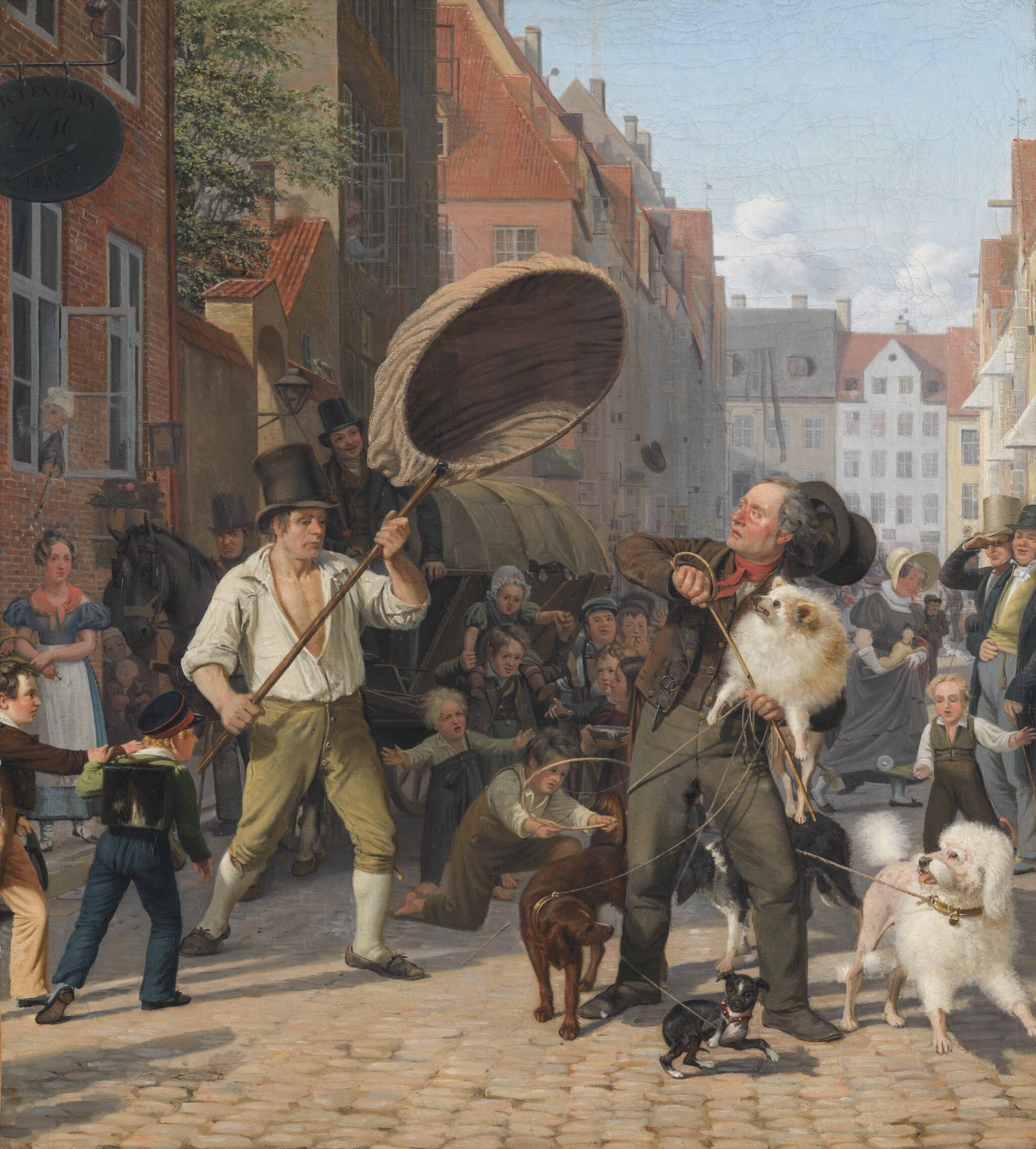 En gadescene i hundedagene, 1832, Wilhelm Marstrand | SMK Open