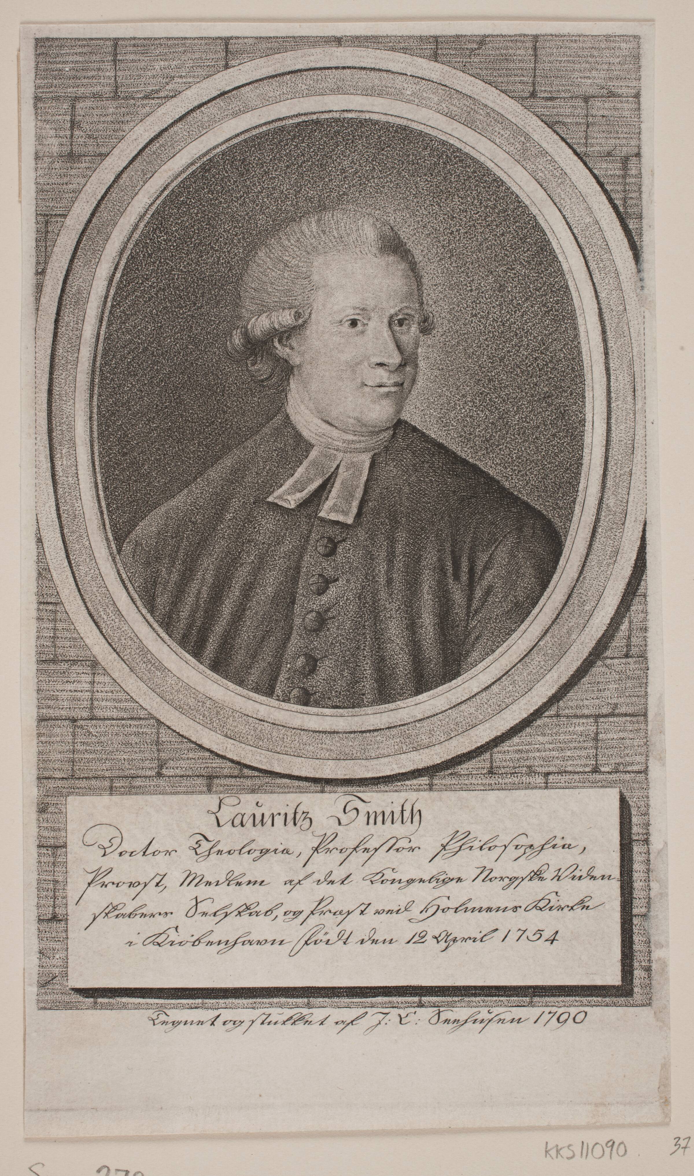 Lauritz Smith, Johan Christoph Seehusen, 1790